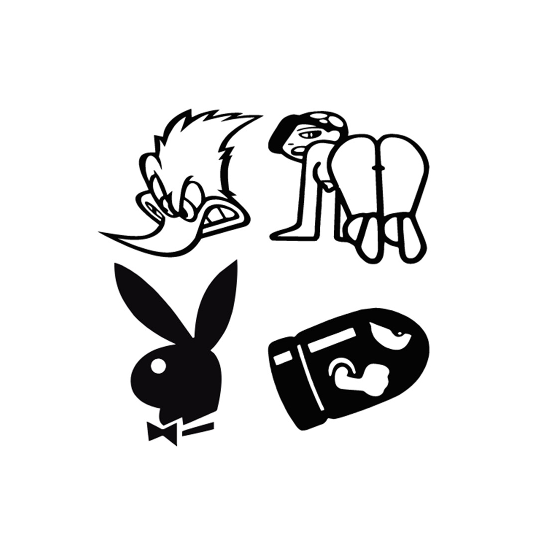 Adesivos divertidos para carros e motos