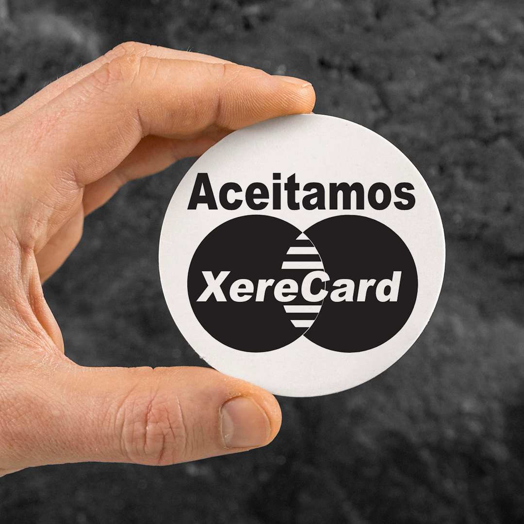 Adesivo Aceitamos XereCard