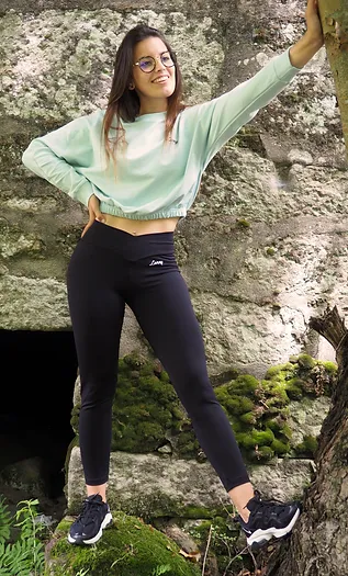 Cropped Sweatshirt - Aquamarine