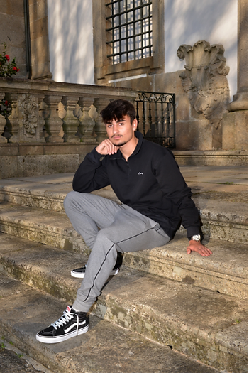 Half Zip Sweater - Black