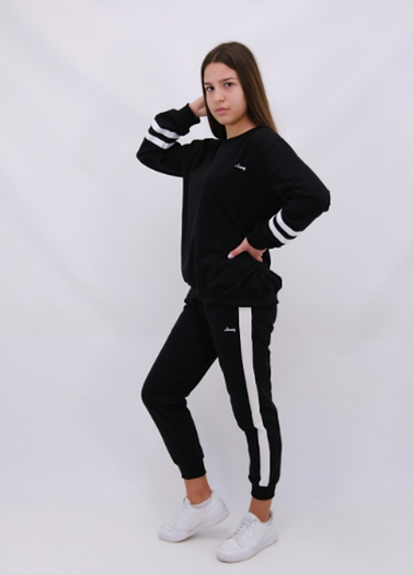 Striped Pants Black