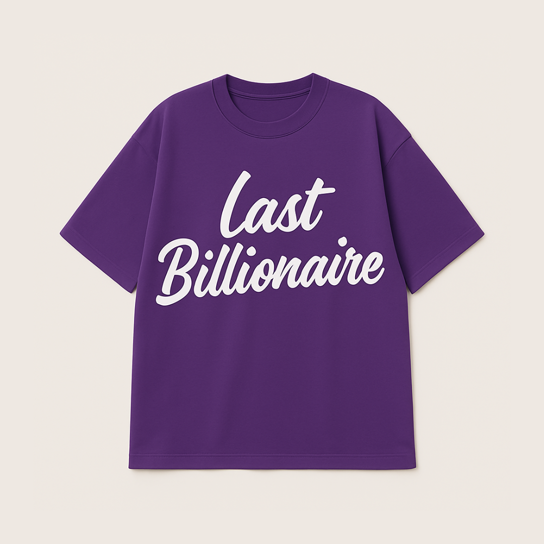 Last Billionaire T-Shirt Purple