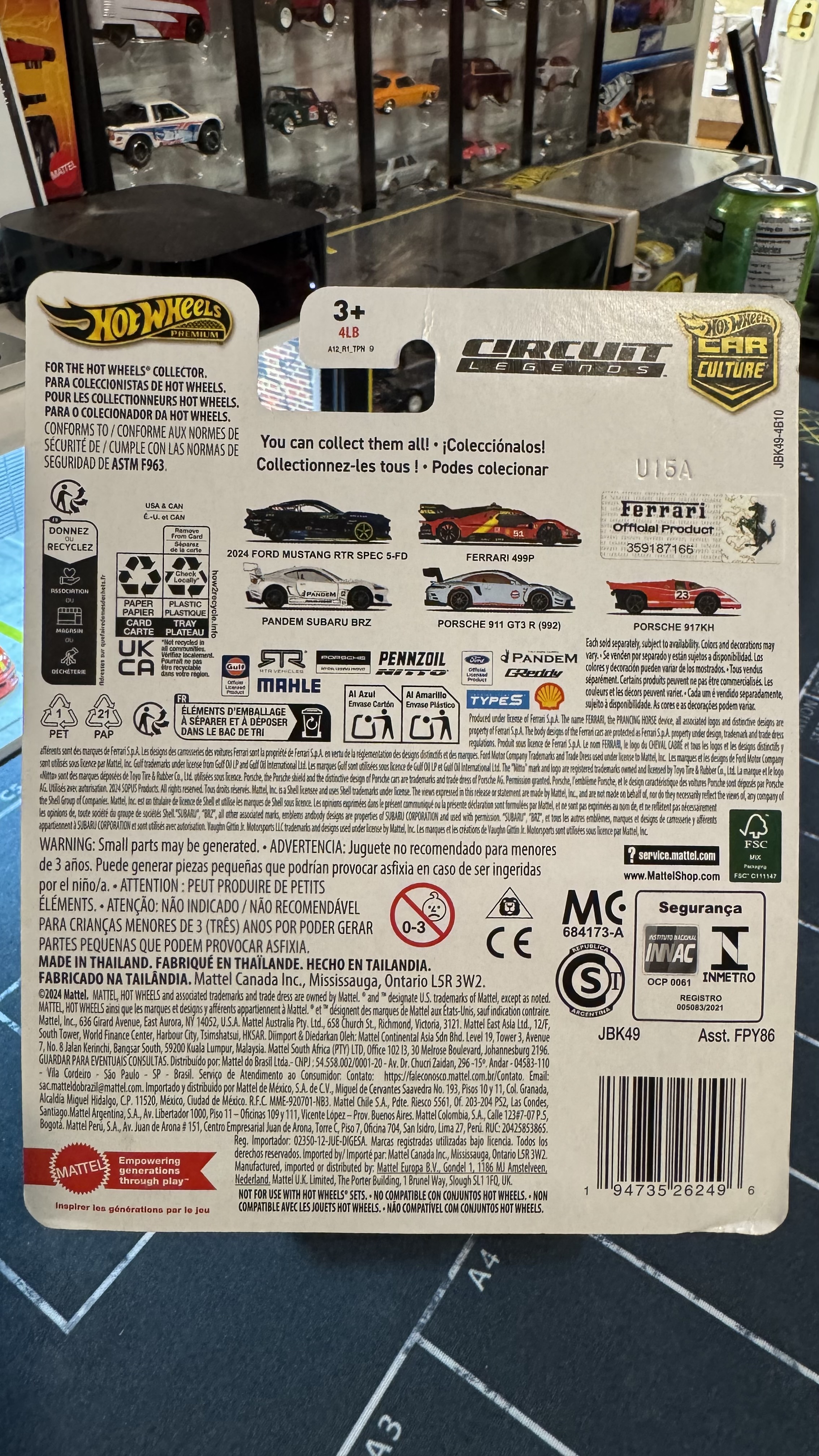 Hot Wheels Circuit Legends Ferrari Race Car