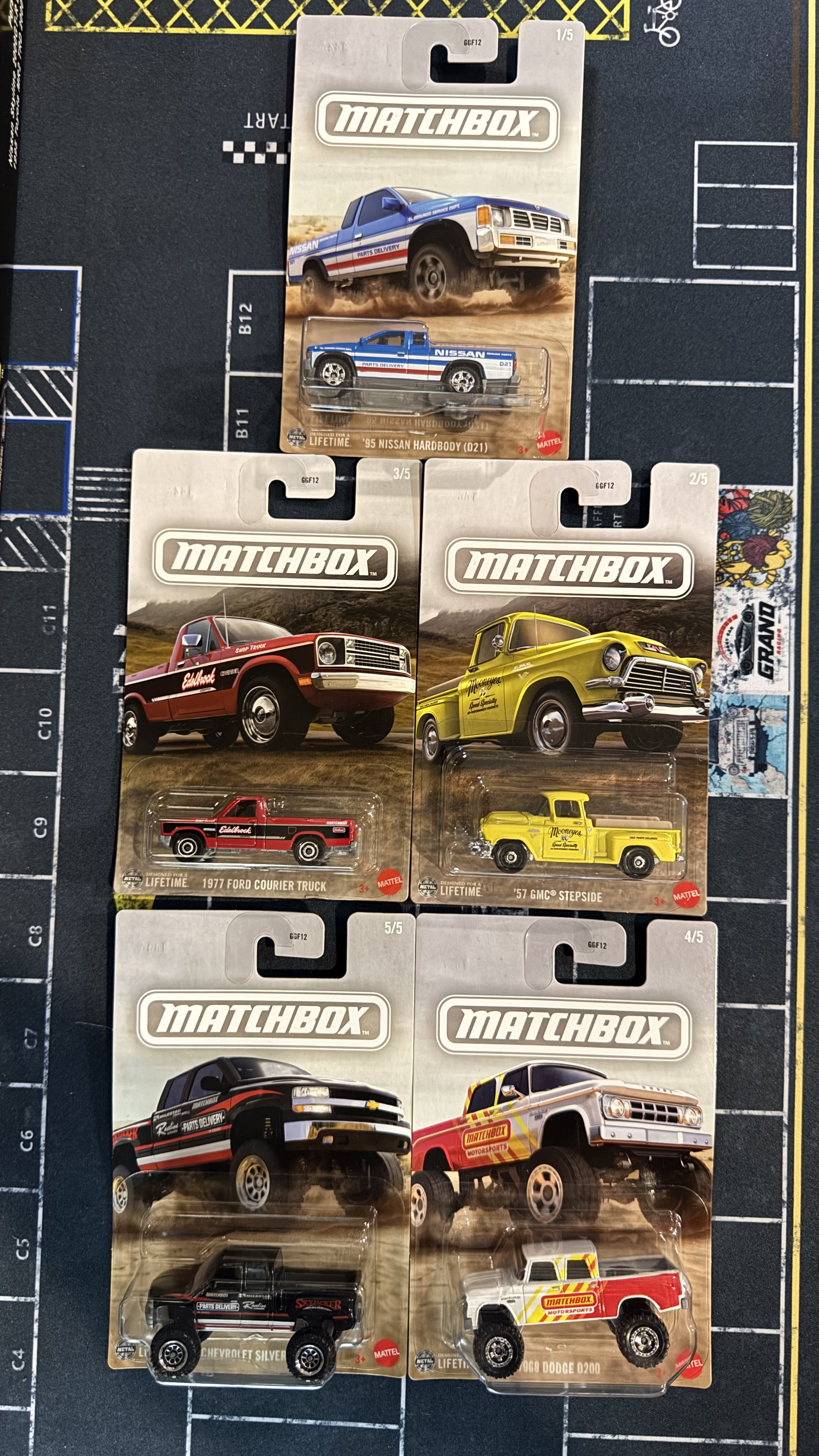 MATCHBOX TEAM TRUCKS SET OF 5
