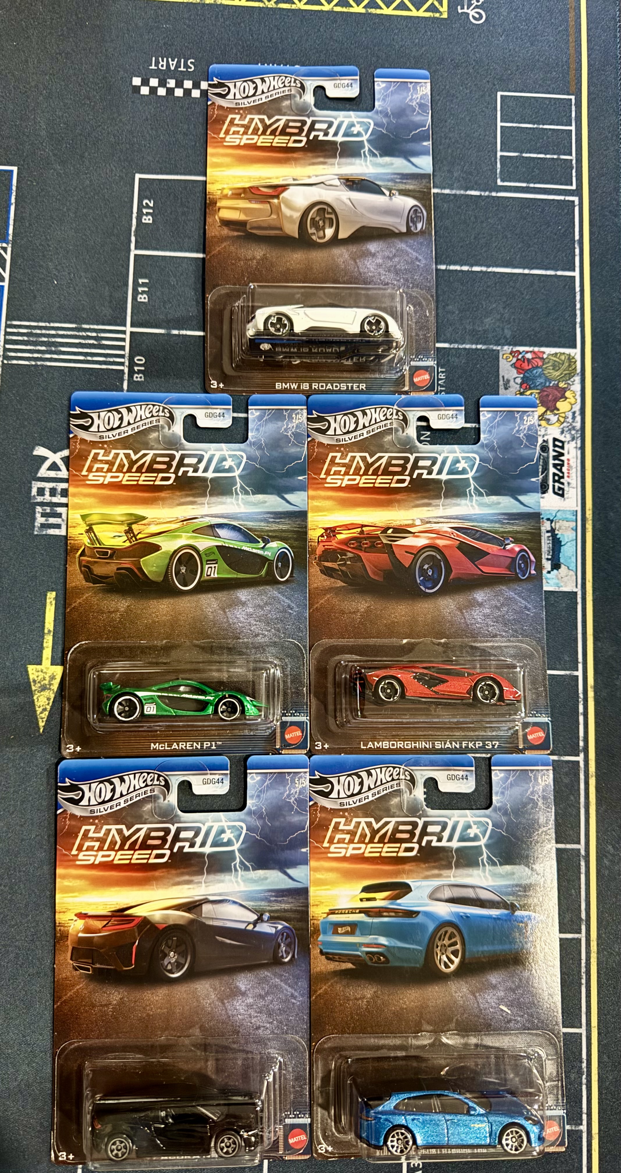 HOT WHEELS SILVER SIREIS HYBRID SPEED
