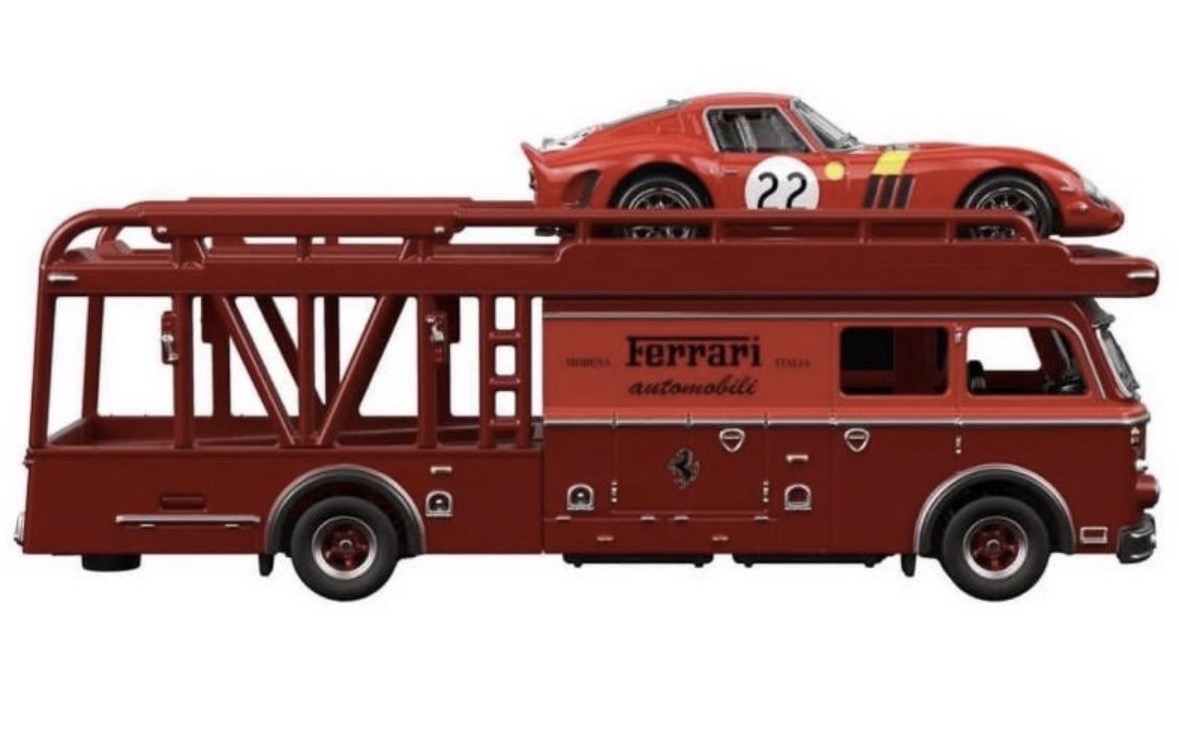 Hot Wheels Ferrari 250 GTO & Fiat 642 RN2 Bartoletti Transporter