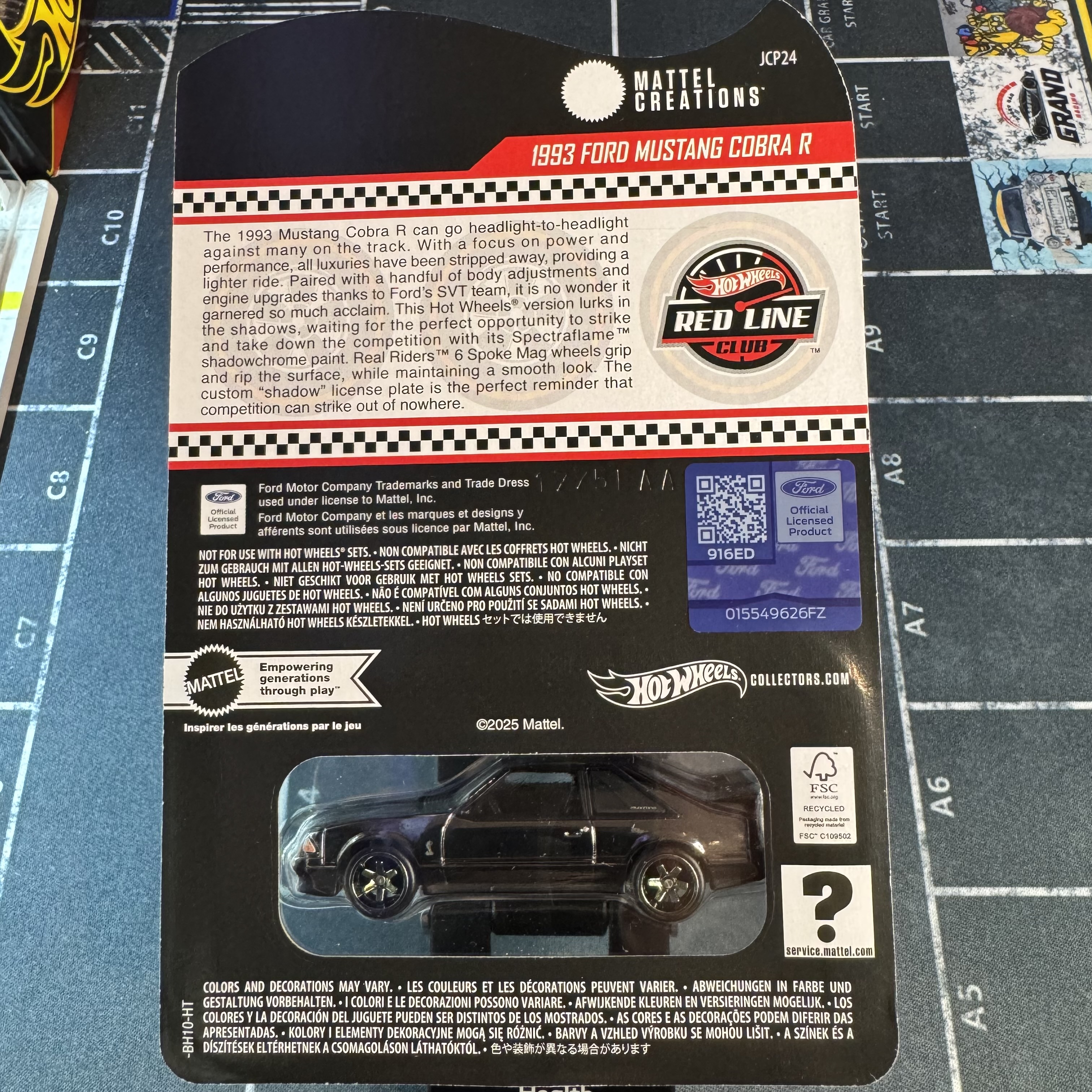 Hot Wheels 1993 Ford Mustang Cobra R