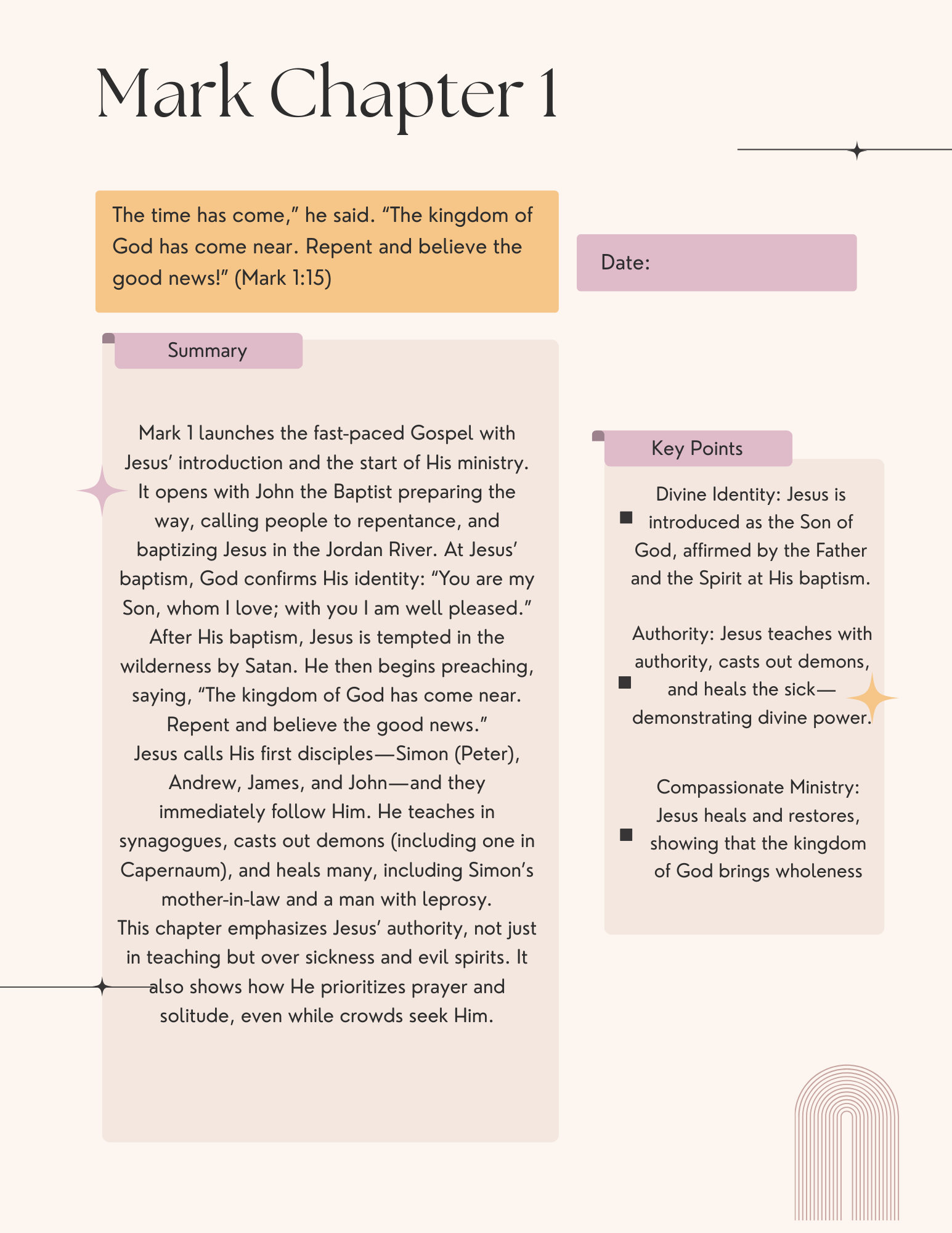 Mark Digital Bible Study Guide