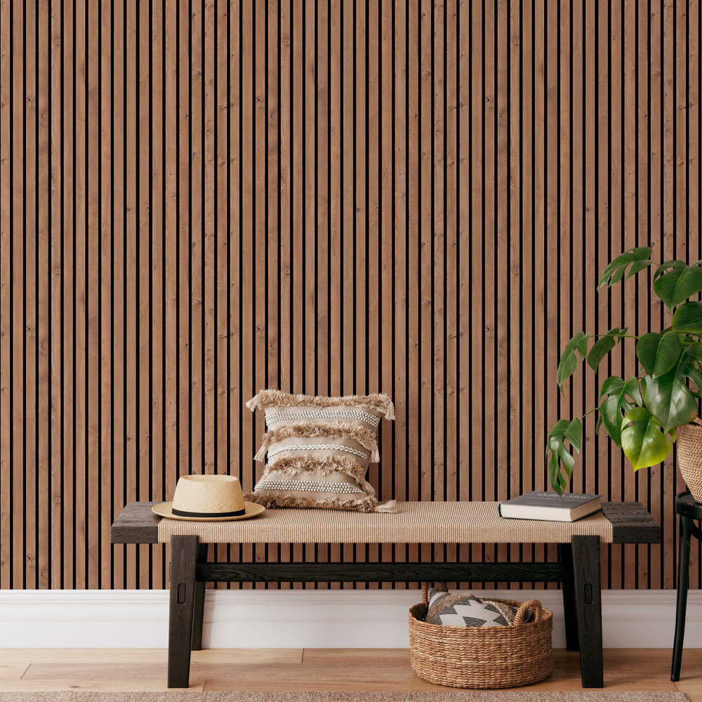 Teto e Revestimento Vinílico REVID Plasbil - Forro PVC - Coleção Painel RIPADO - RIPADO 10 mm x 25 cm larg m²