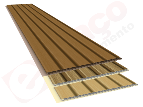 Teto e Revestimento Vinílico REVID Plasbil - Forro PVC - Coleção Painel RIPADO - RIPADO 10 mm x 25 cm larg m²