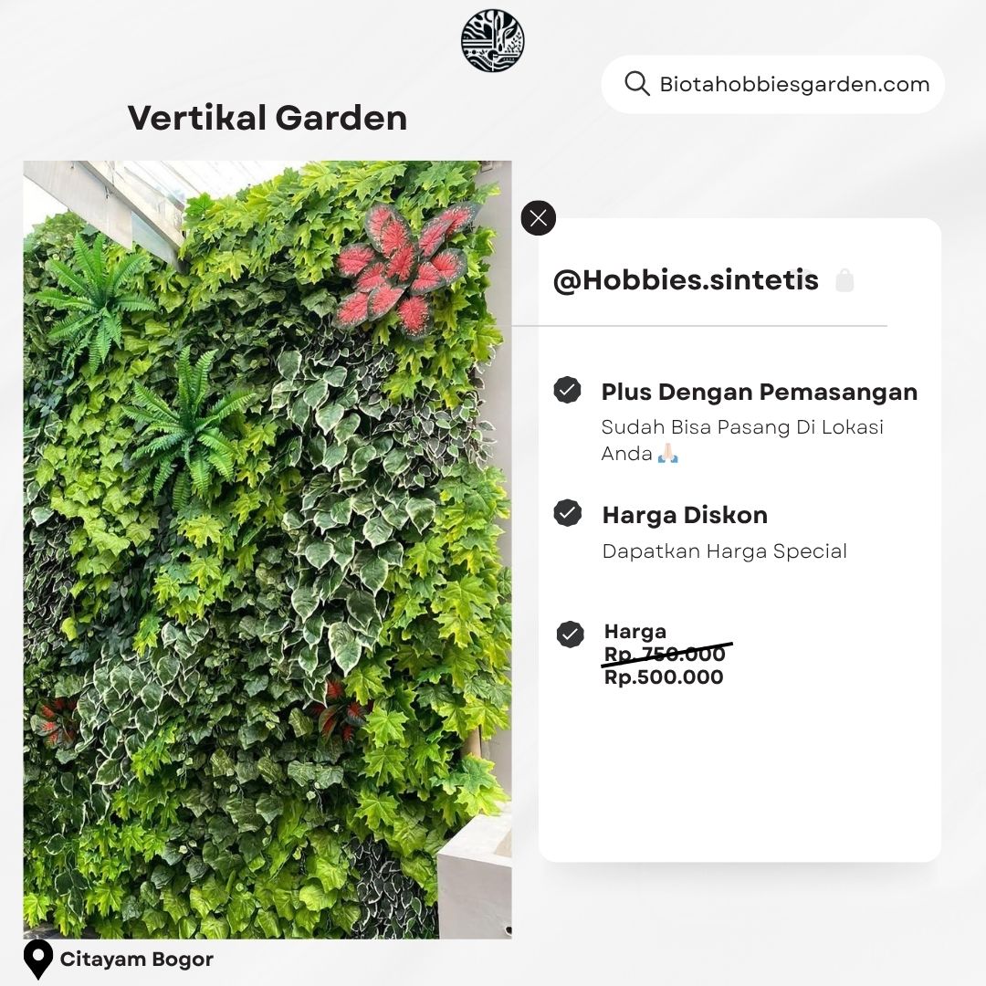Vertikal Garden Sintetis