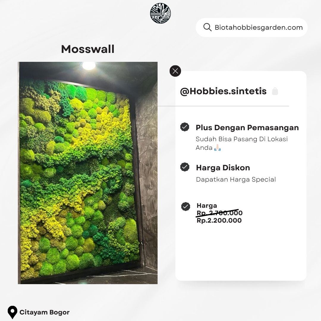 Mosswall 1m x 1m
