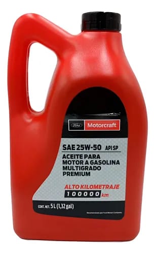 Garrafa de aceite multigrado 25W50