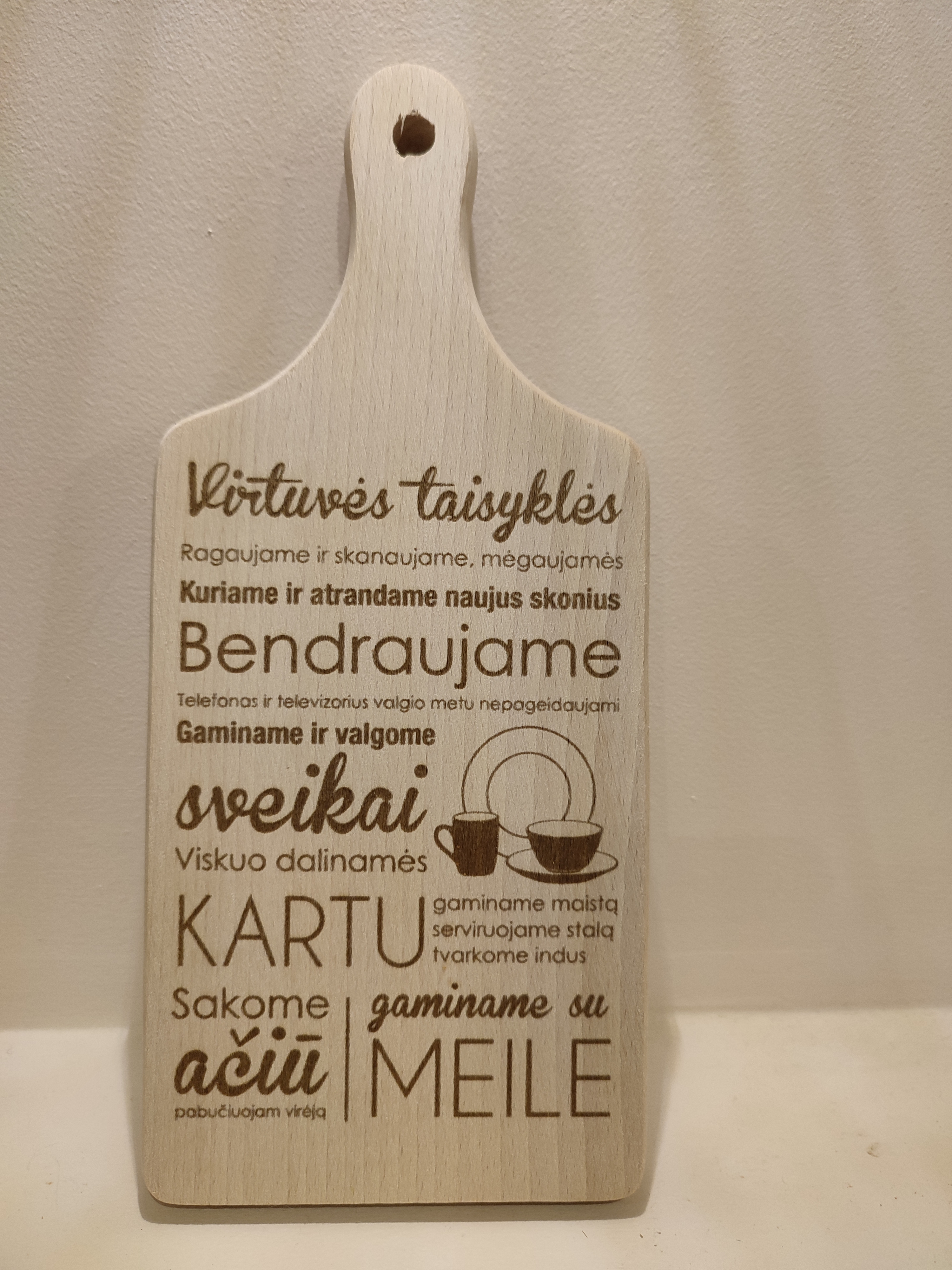 Medinė pjaustymo lenta