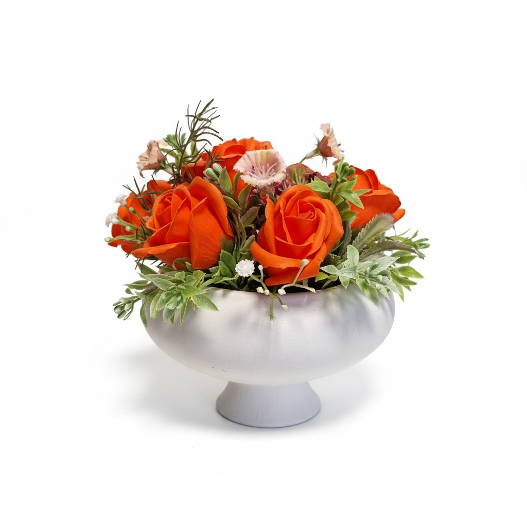 Muilo rožių kompozicija vazoje