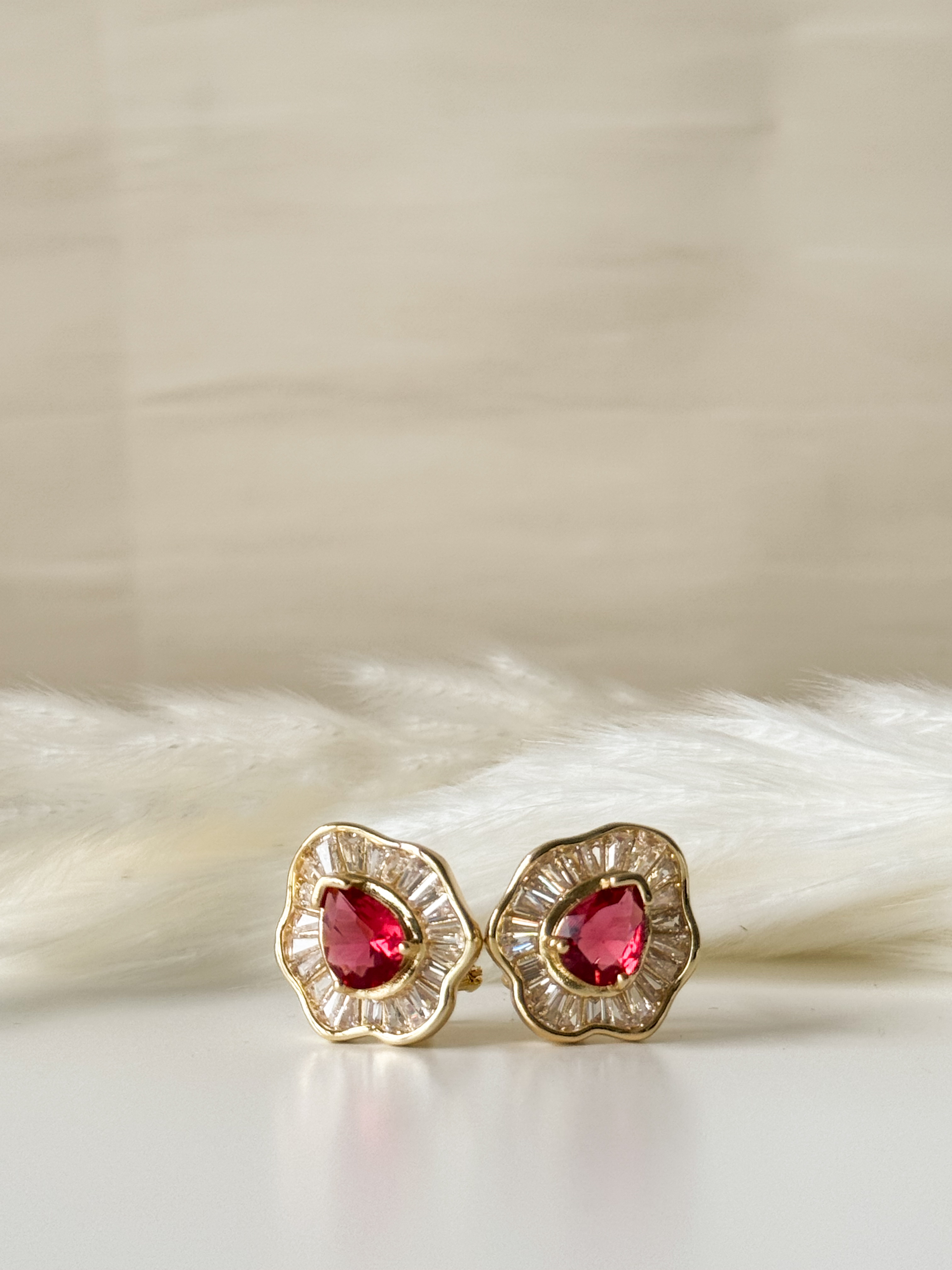 Ruby Bloom Studs