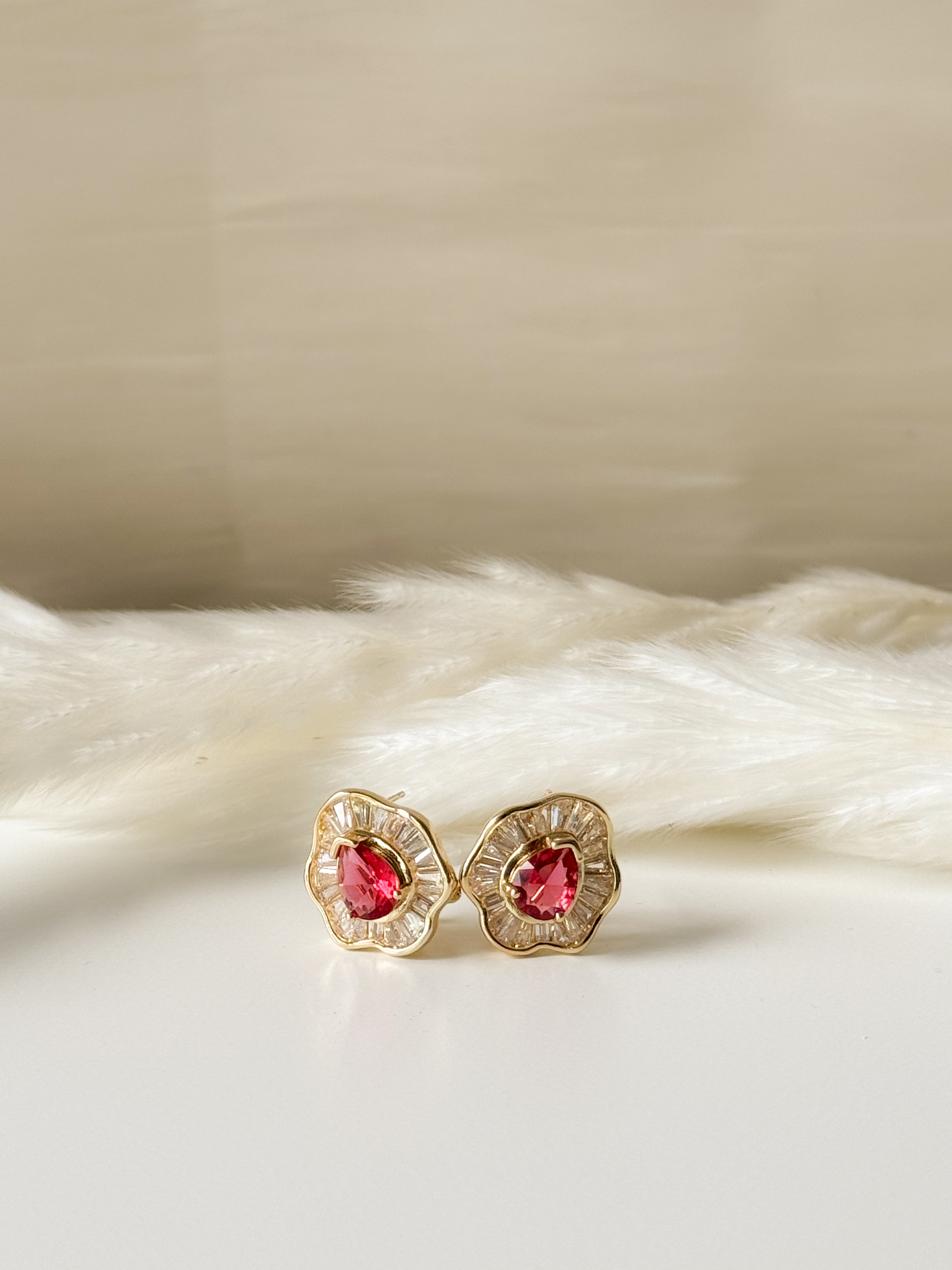 Ruby Bloom Studs