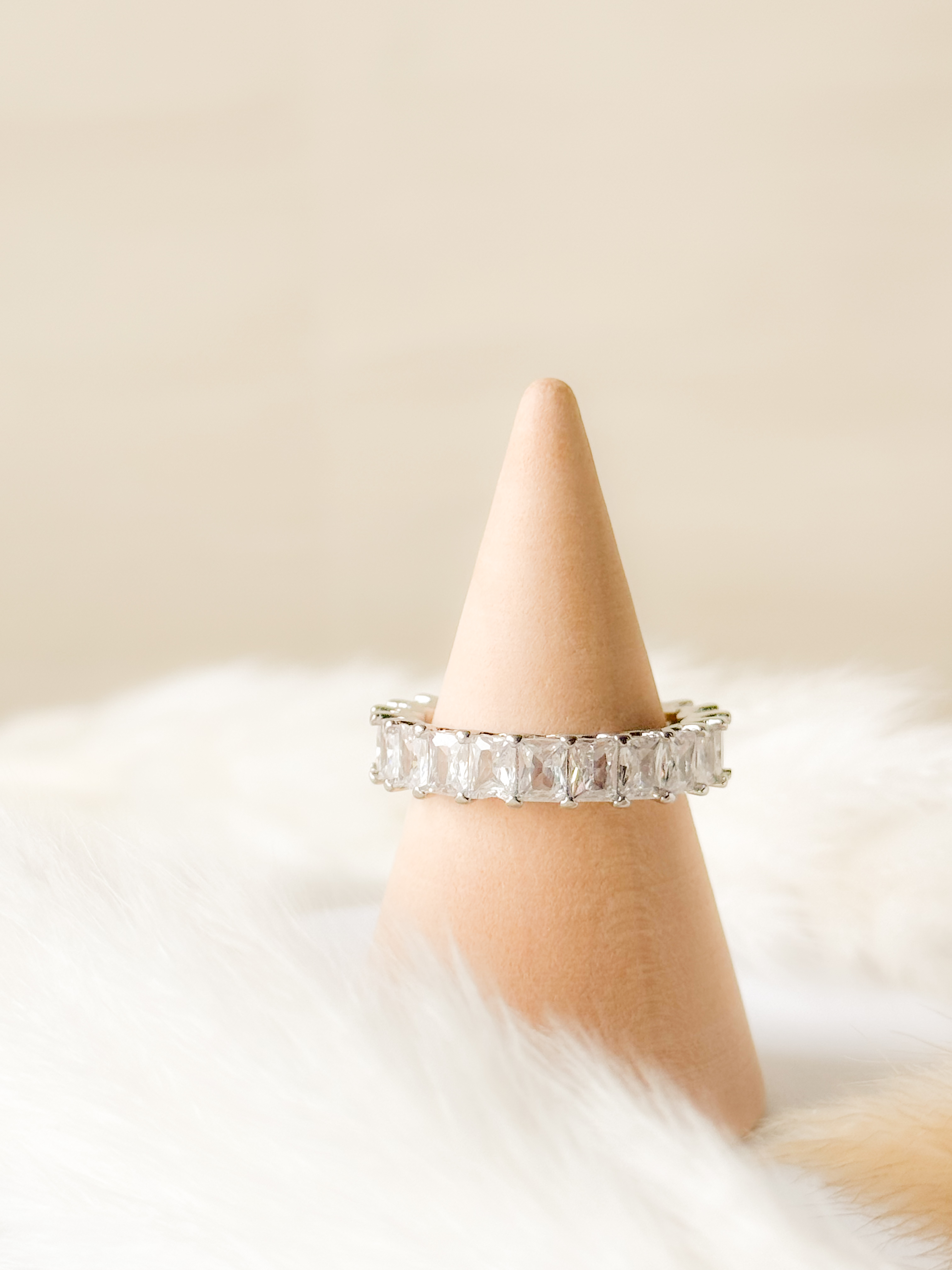 Silver Eternity Band Ring