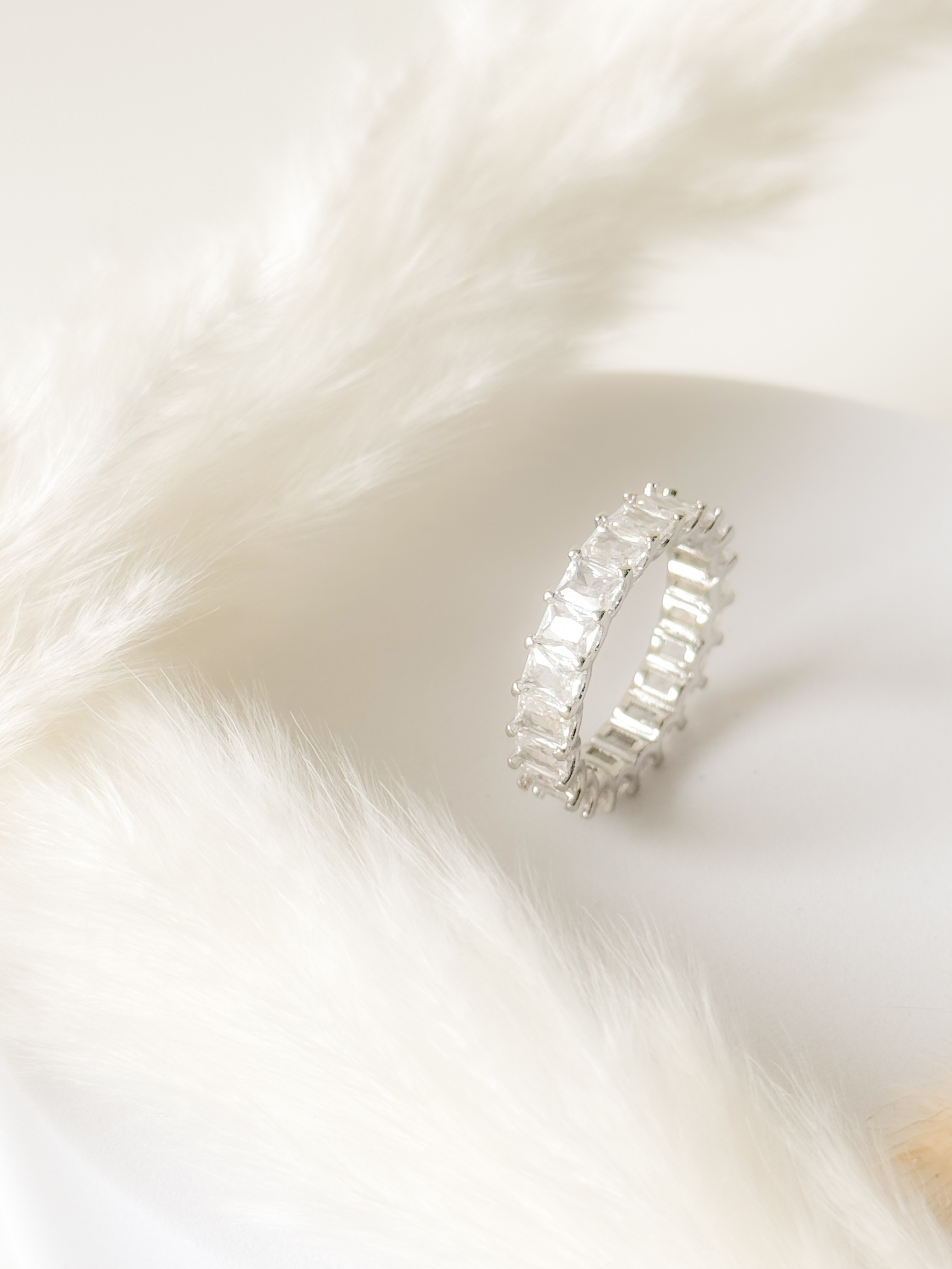Silver Eternity Band Ring