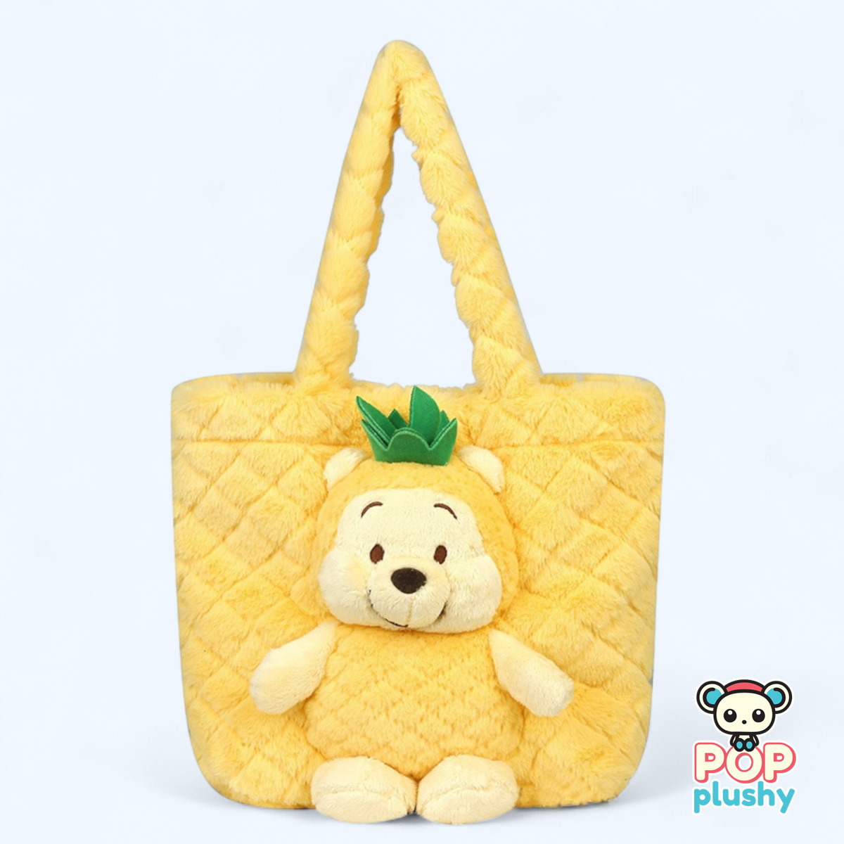 Winnie Pineapple Plush Tote Bag