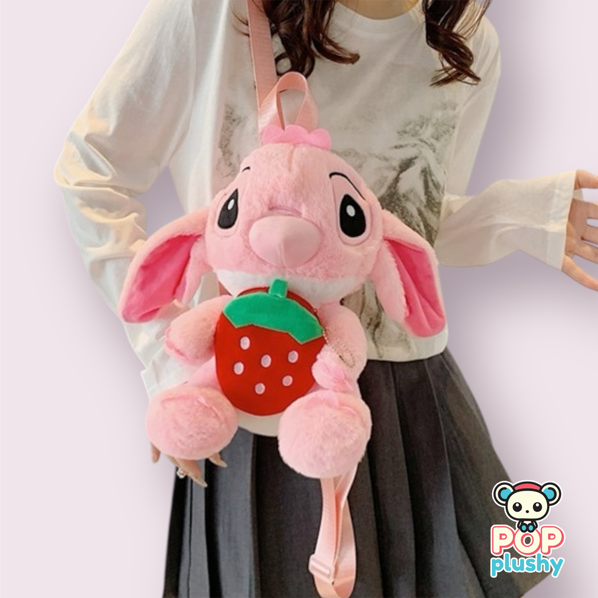 Stitch Fruit Plush Backpack