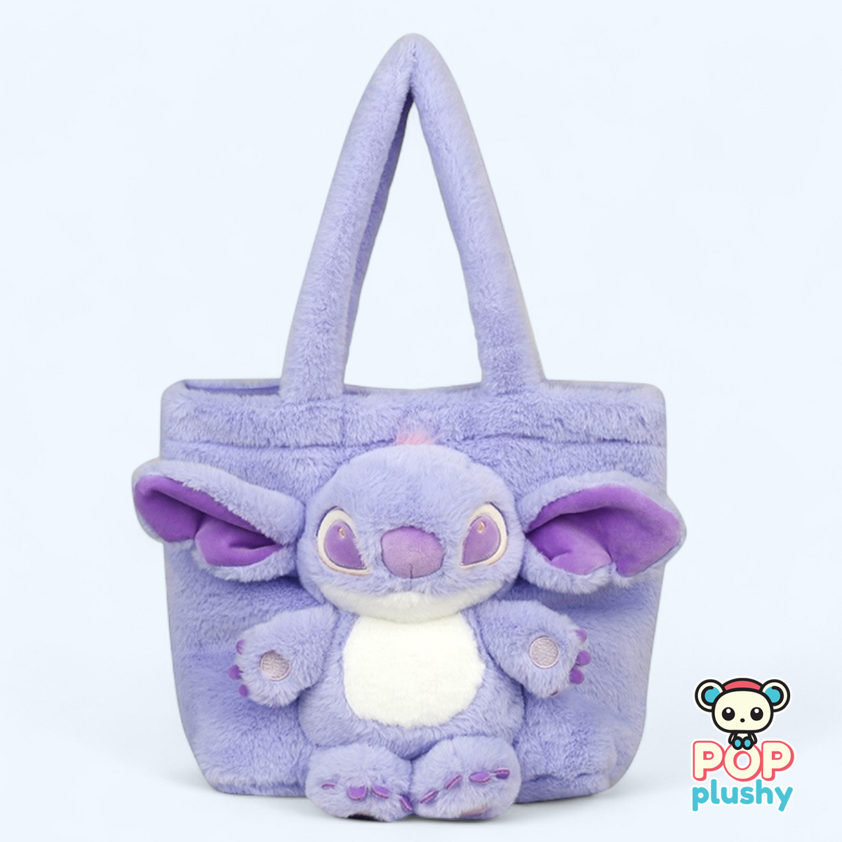Stitch Plush Tote Bag