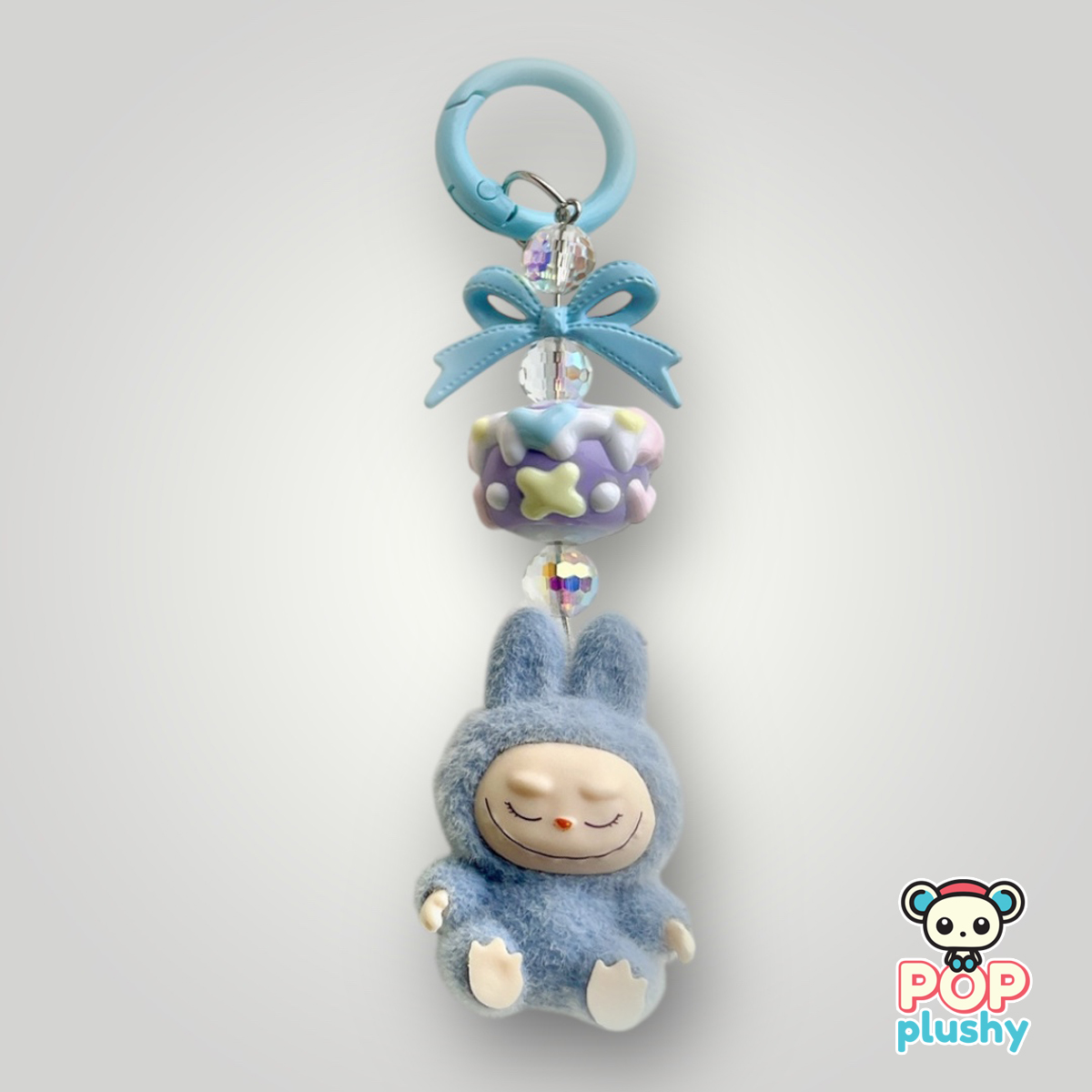 Labubu Fuzzy Charm Keychain