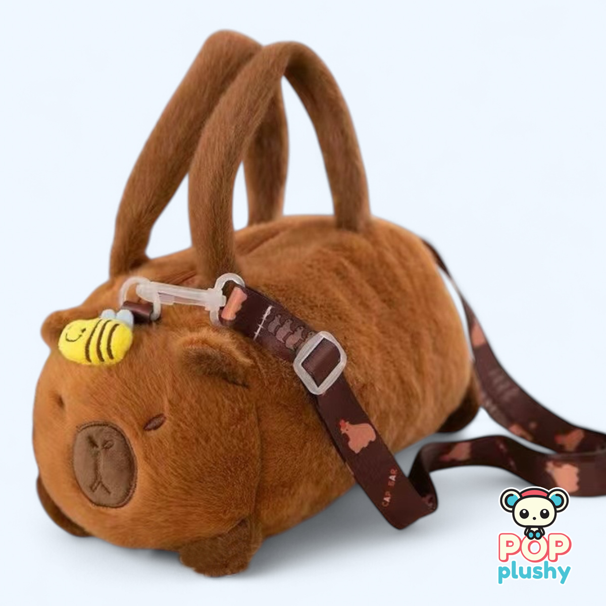 Capybara Mini Duffle Plush Bag