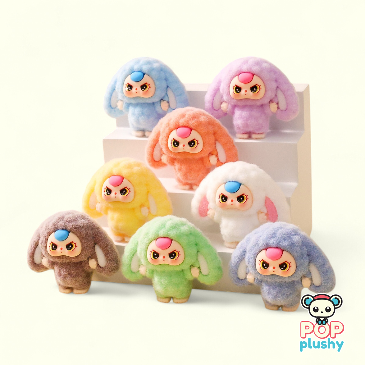 Baby 3 Flocked Charms