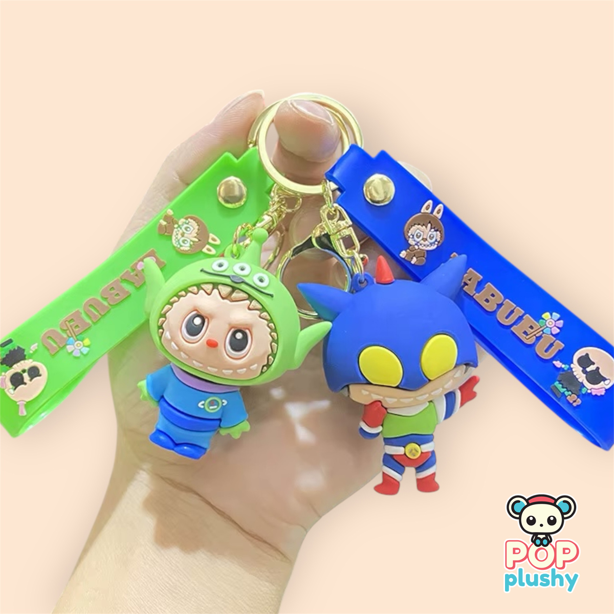 Labubu PVC Character Keychains