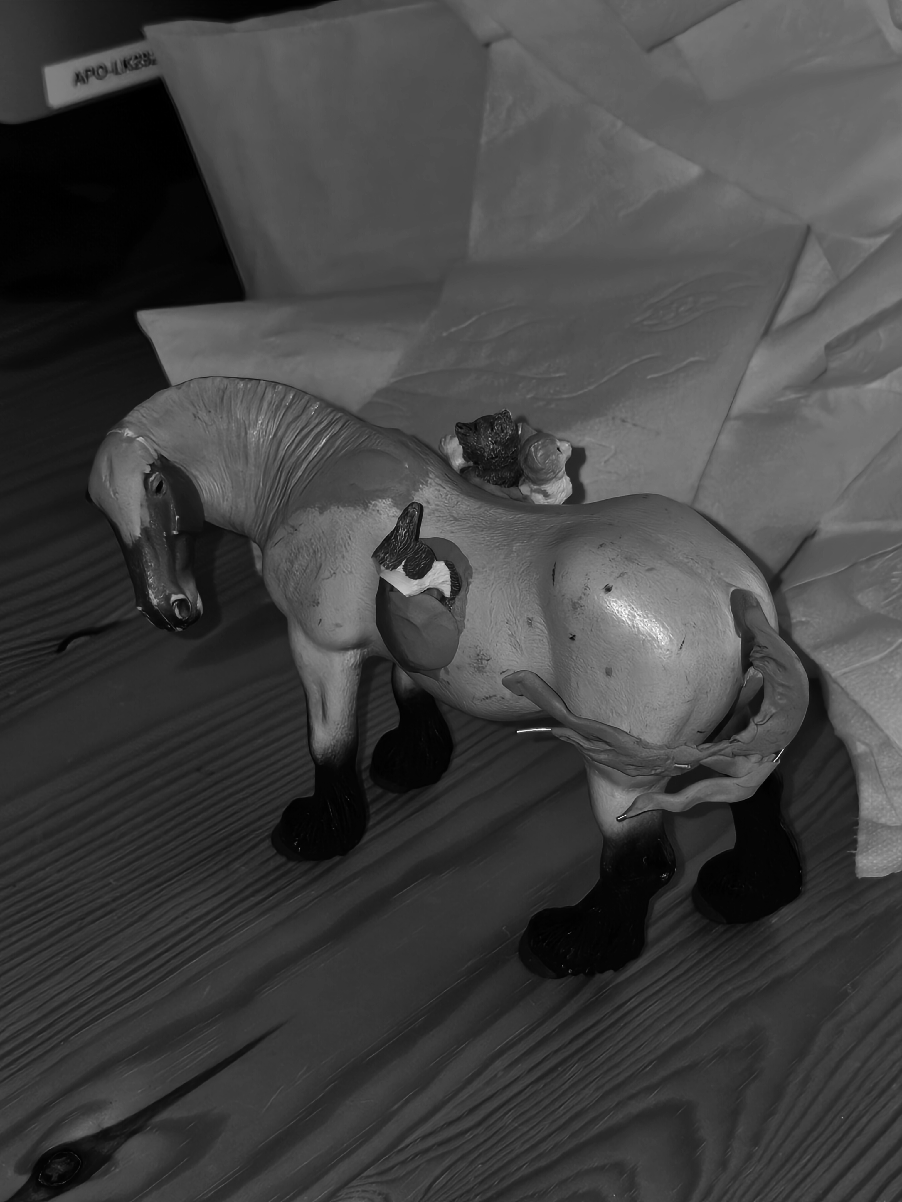 Collecta Drafter & Kittens in a Basket