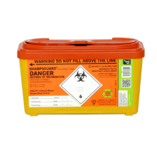 Sharpsguard Orange 1 Ltr Sharps Bin ×1