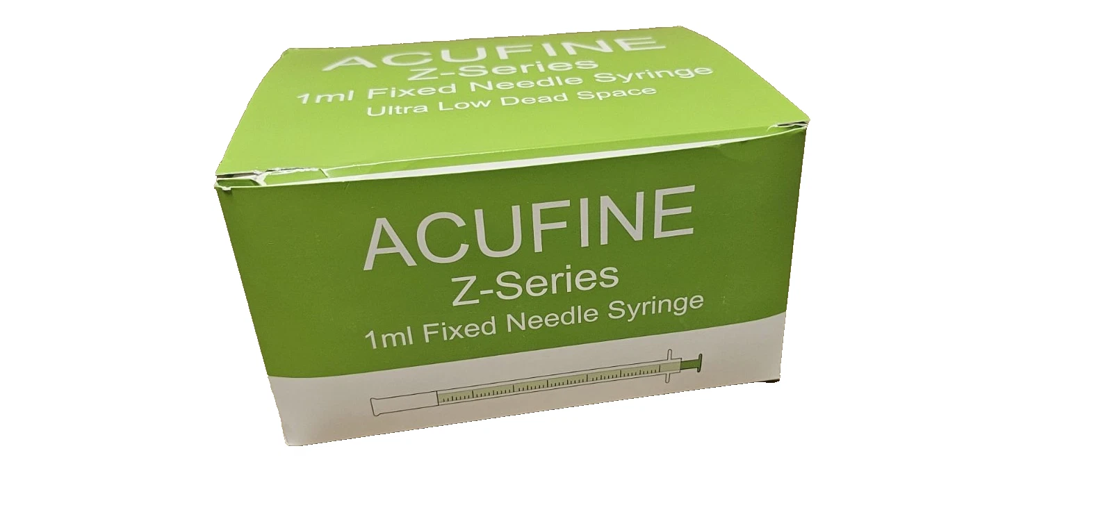 20 Syringe swab kit - Acufine 30g x 1/2″ (0.33mm x 12mm) U-100 Green 20 Individually wrapped syringes pack plus 20 sterile swabs kit