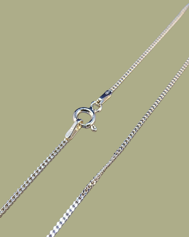 Light Weight Silver Curb Chain - 4 options