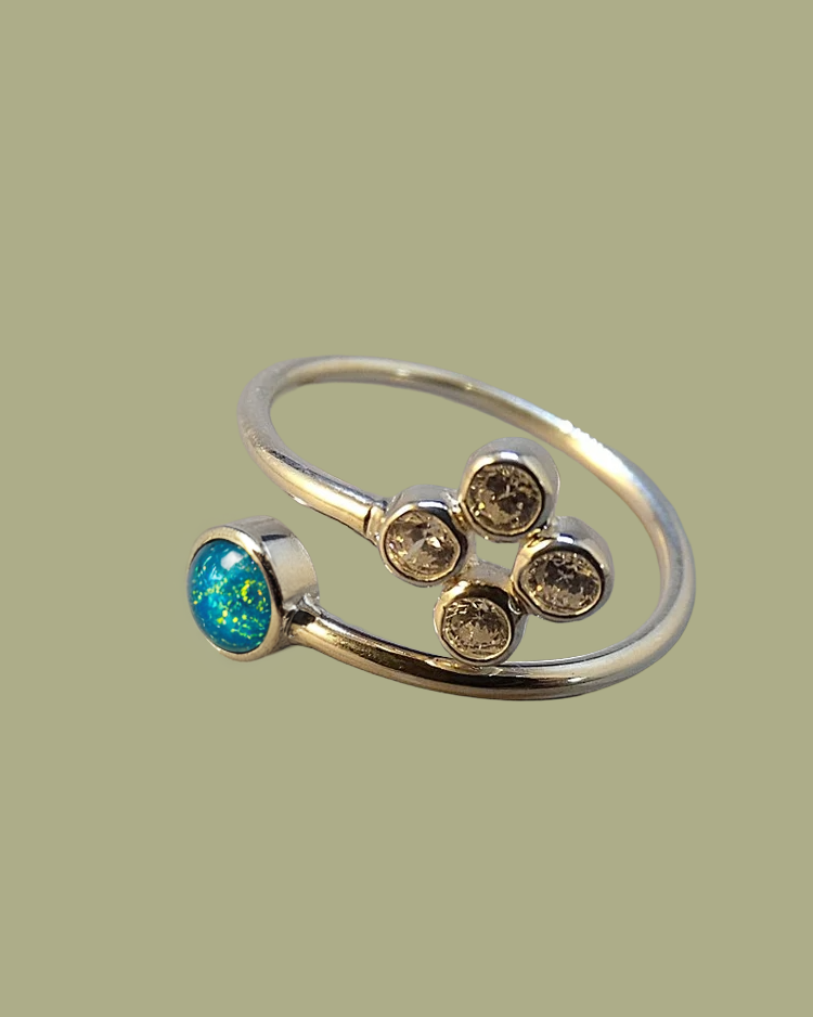 Silver Adjustable Ring 