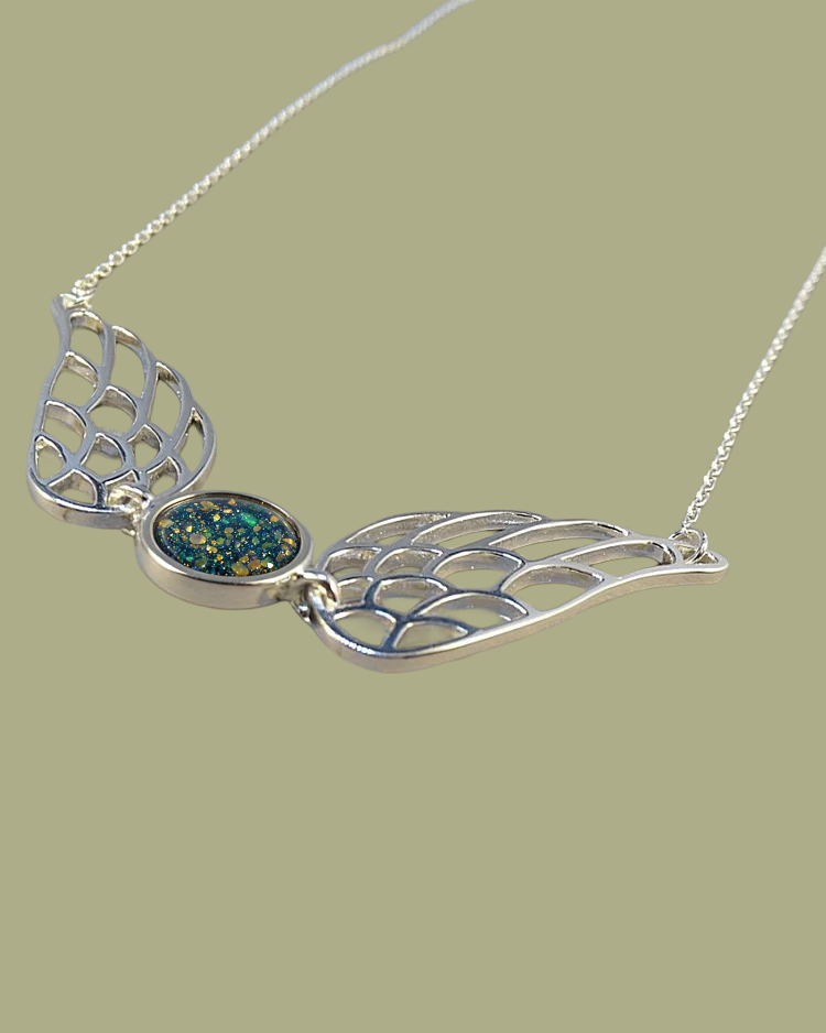 Solid Silver Angel Wing