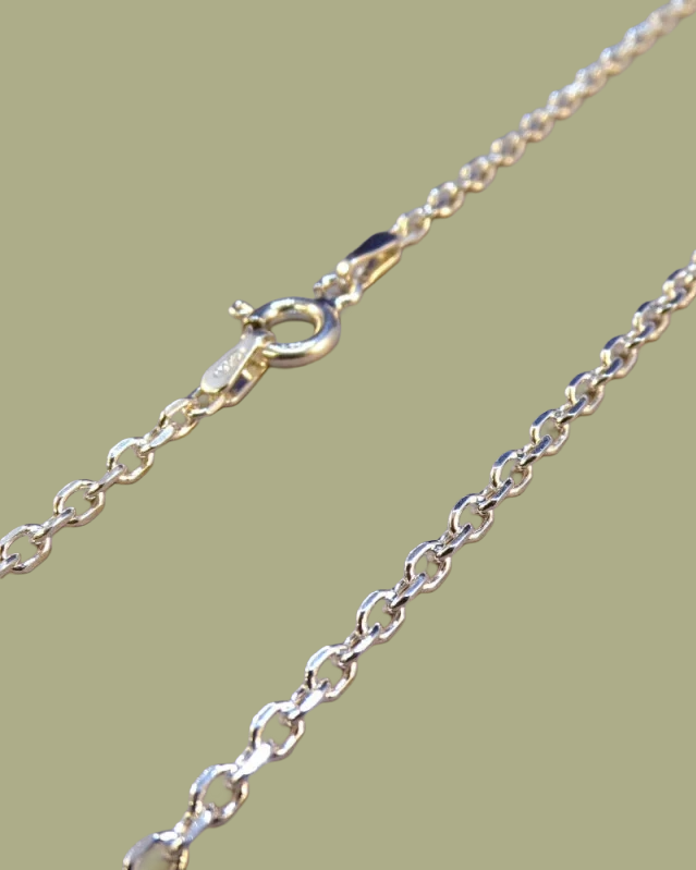 Medium Weight Silver Trace Chain 18 inch