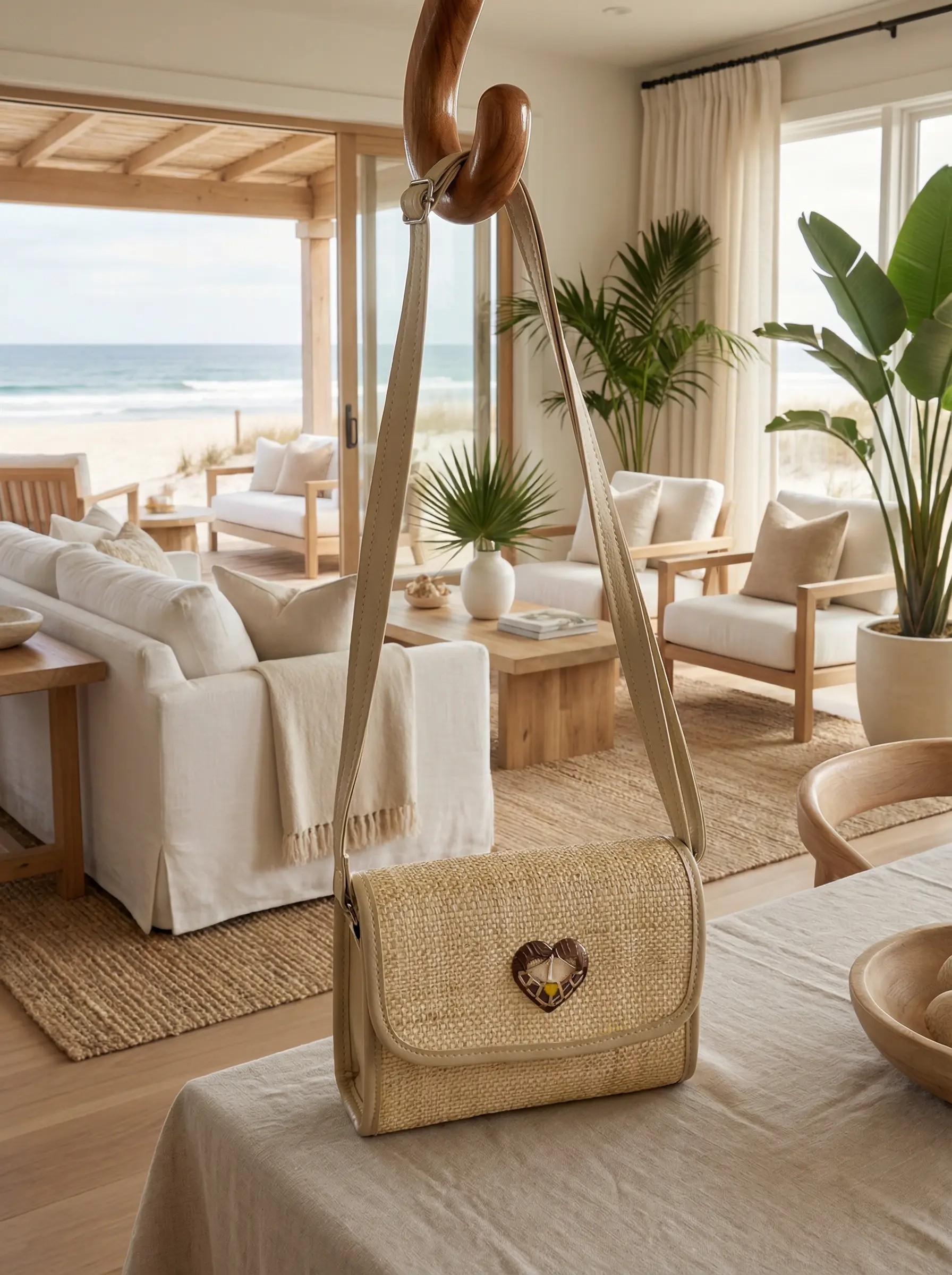 Bolsa de palha elegante