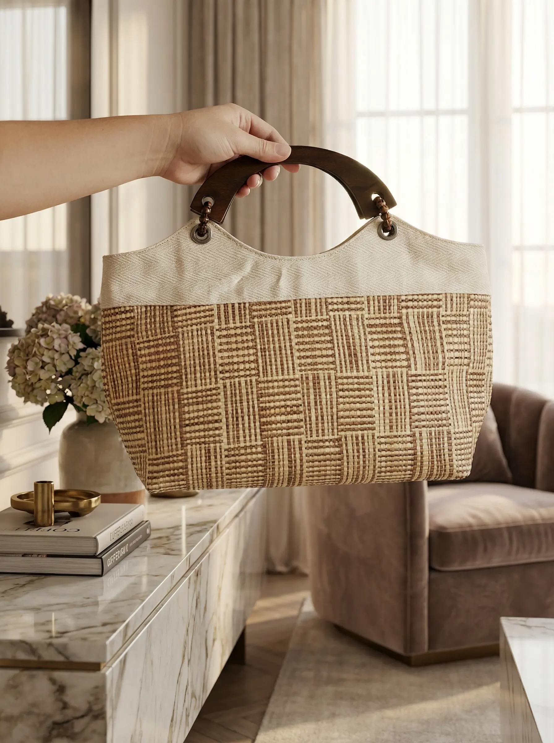 Bolsa Exclusiva Artesanal de Palha 