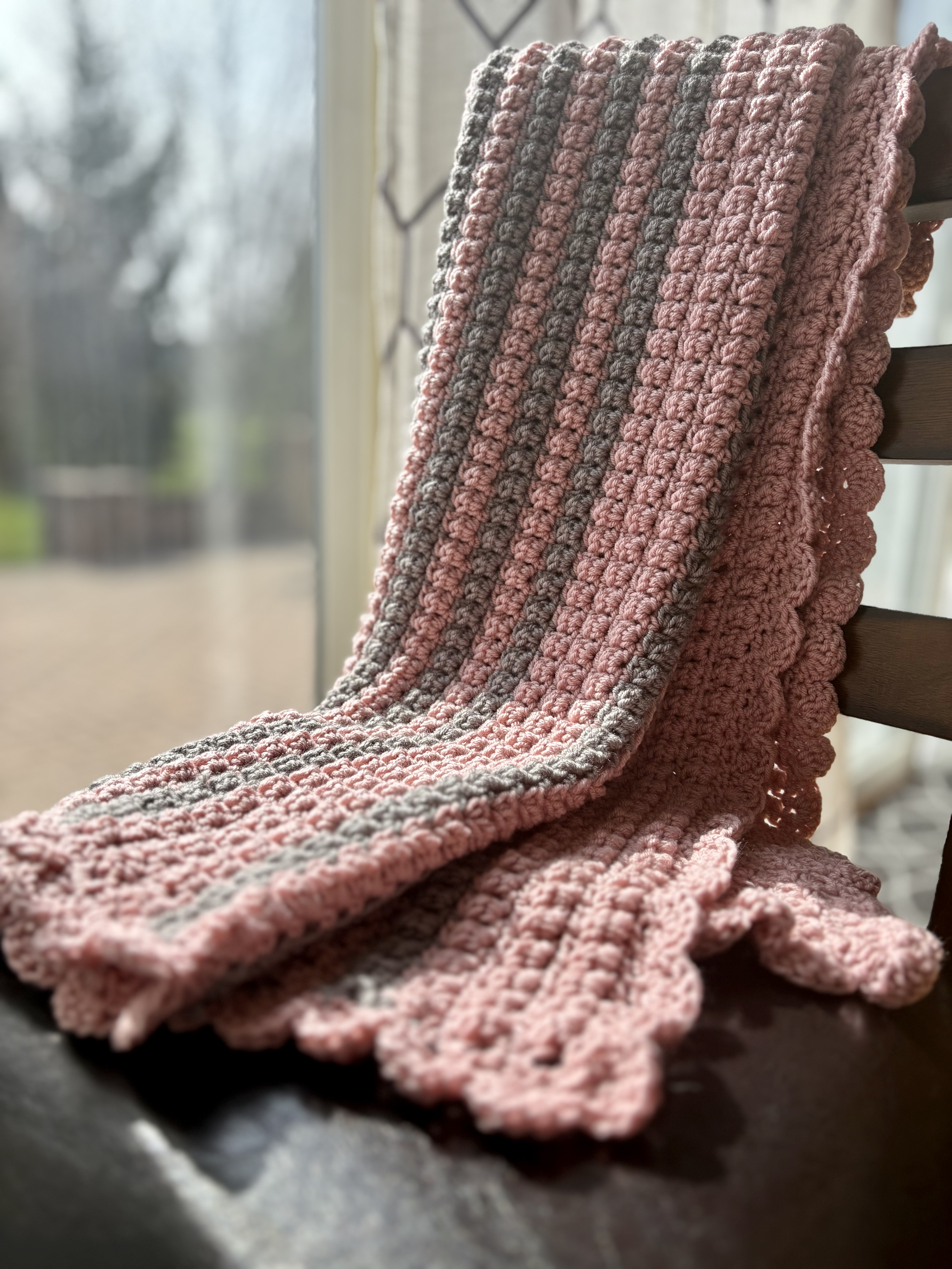 Rosy Cloud Baby Blanket