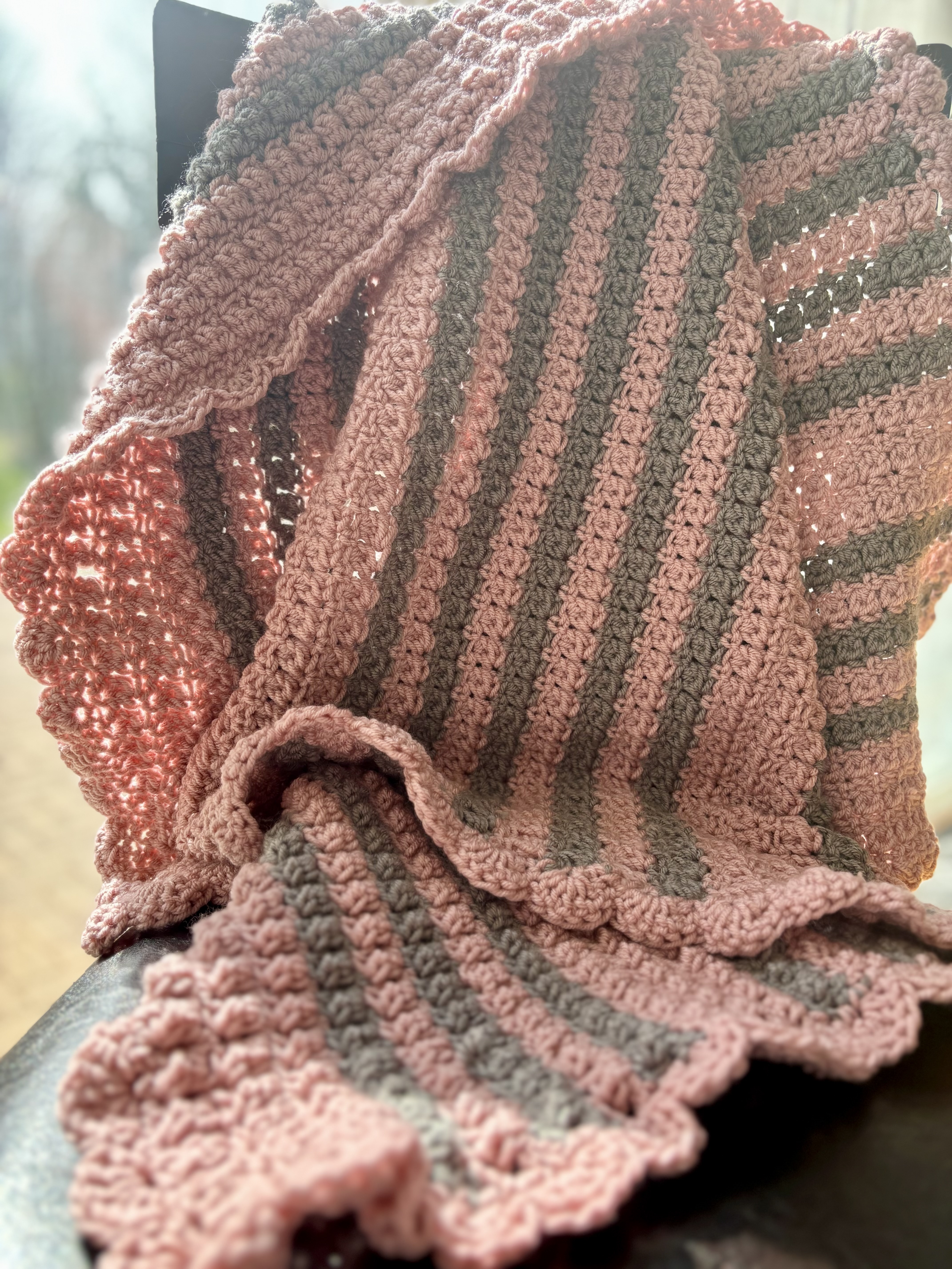 Rosy Cloud Baby Blanket