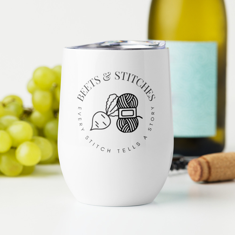 Beets & Stitches Wine Tumbler