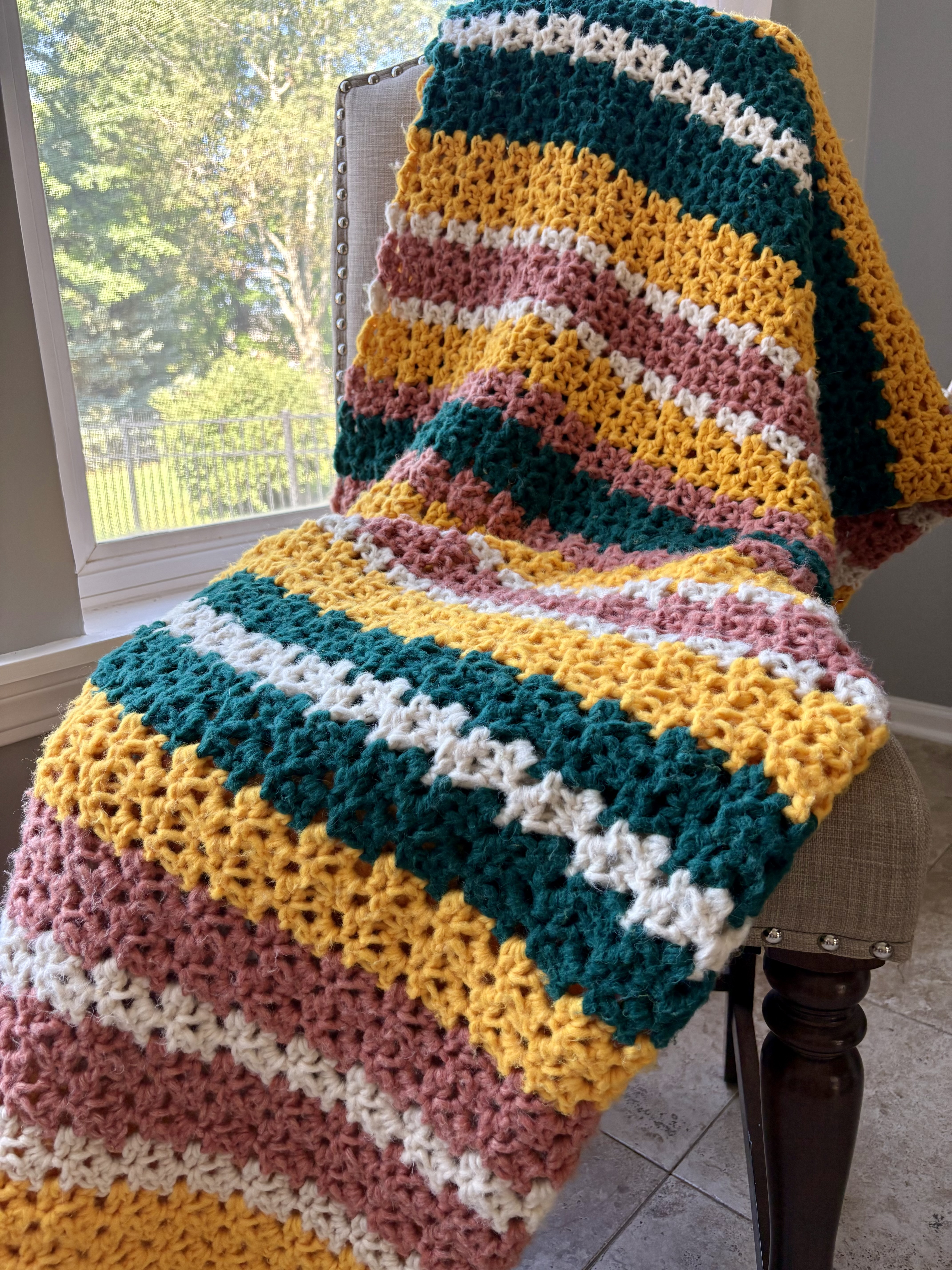 Sunflower Fields Blanket Crochet Pattern
