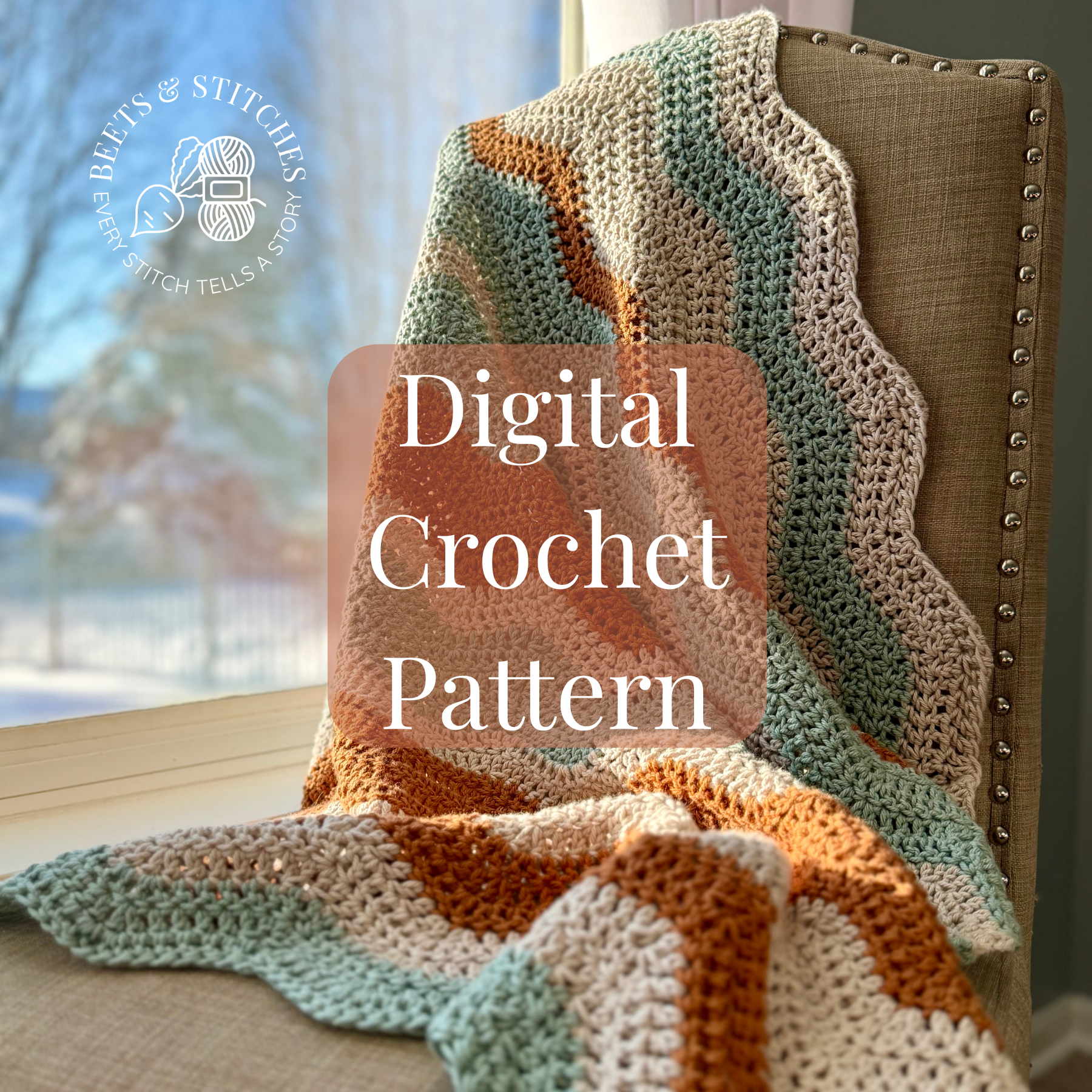 Scandinavian Forest Baby Blanket Crochet Pattern