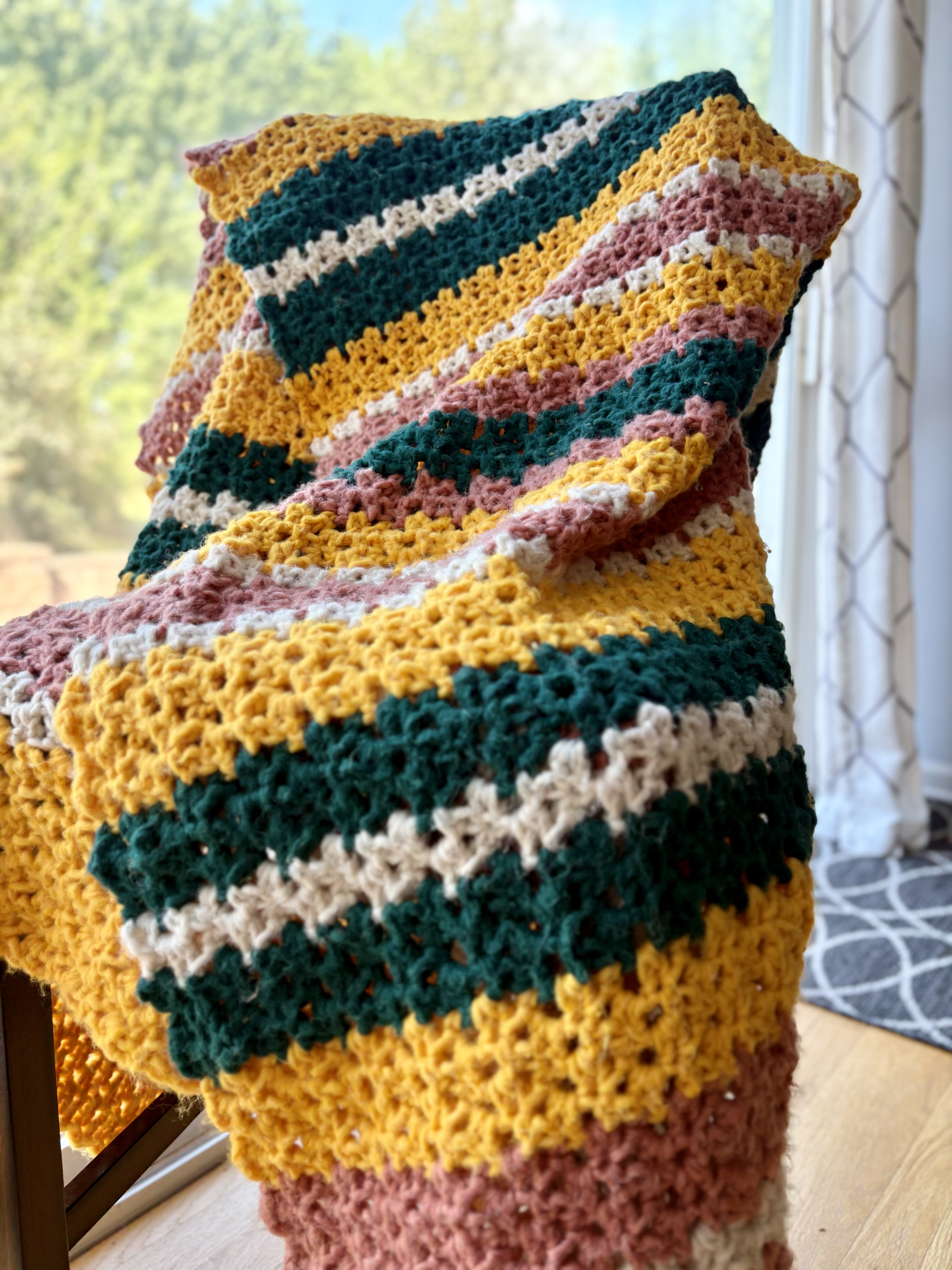 Sunflower Fields Blanket Crochet Pattern