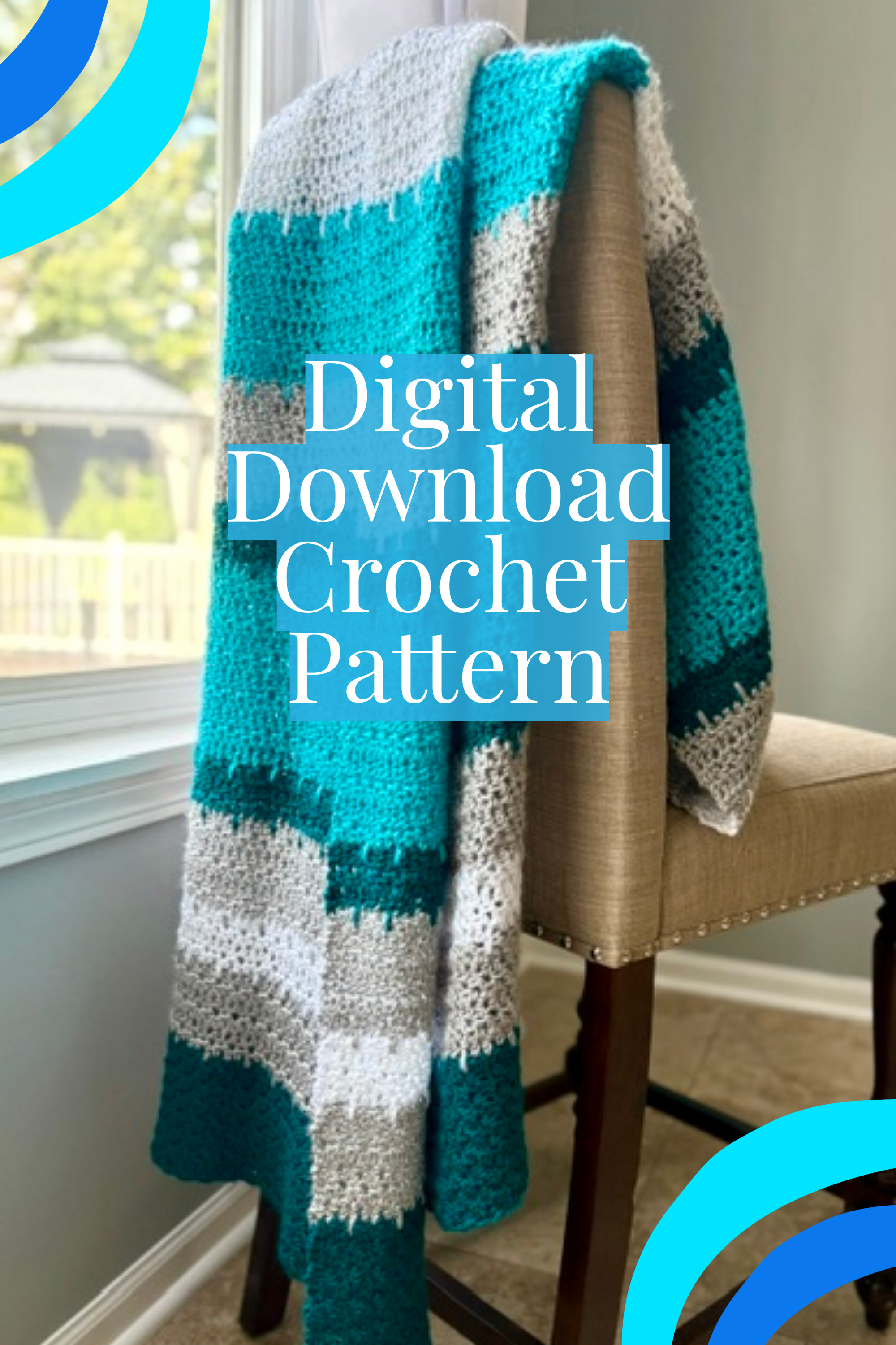 Sea Glass & Mist Blanket Crochet Pattern