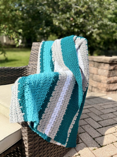 Sea Glass & Mist Blanket Crochet Pattern