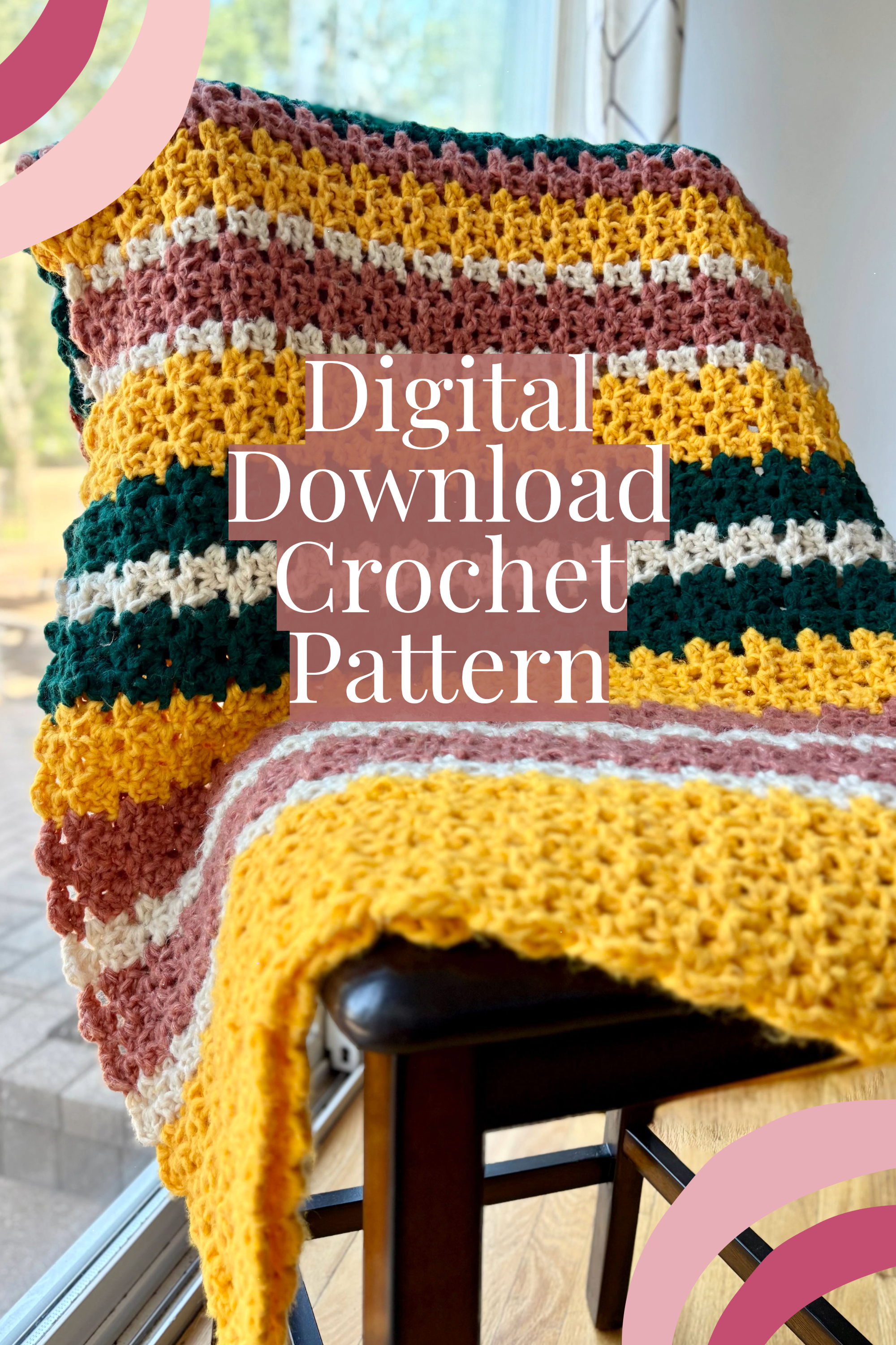 Sunflower Fields Blanket Crochet Pattern