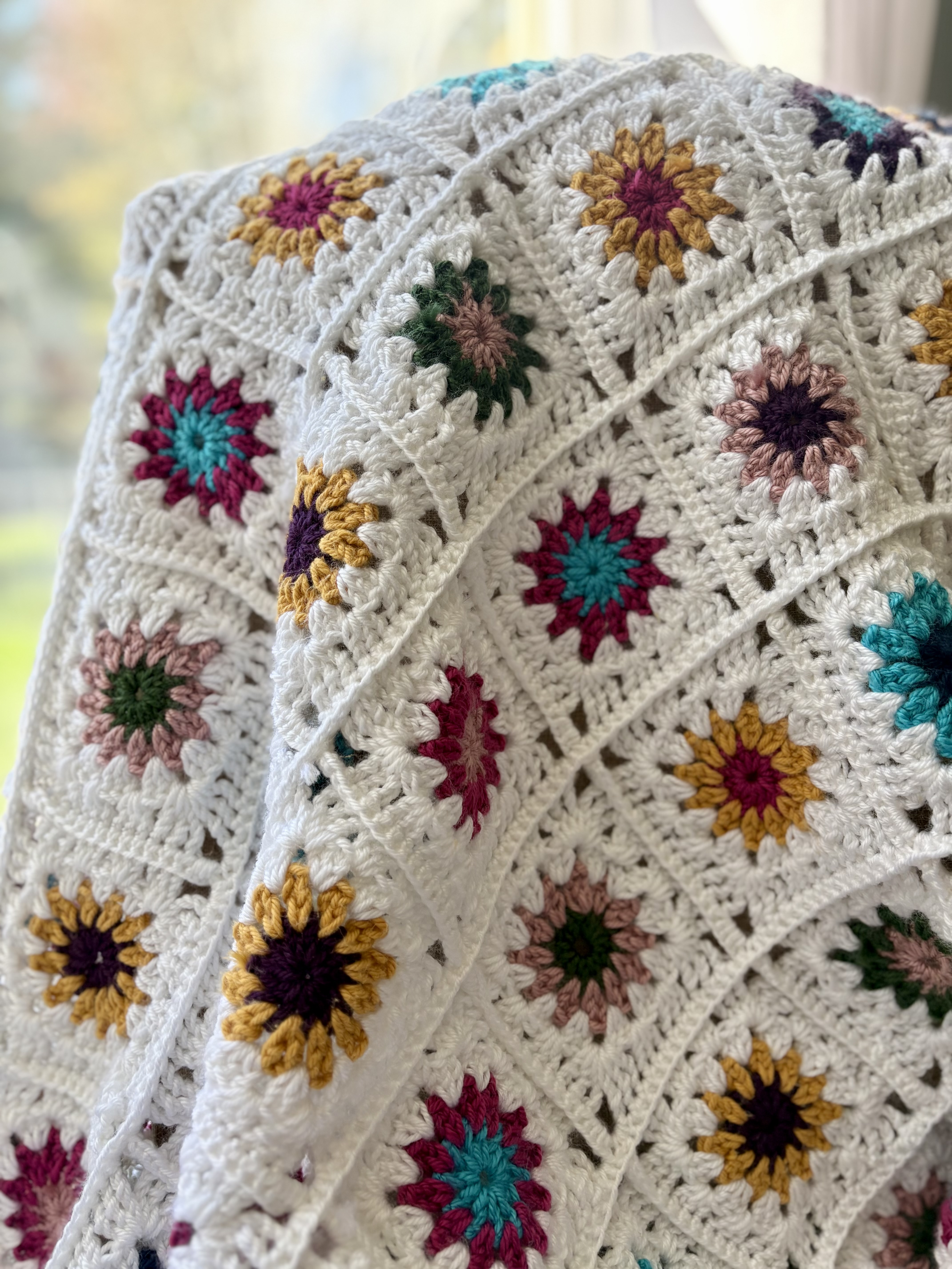 Margie’s Magical Garden Blanket Crochet Pattern