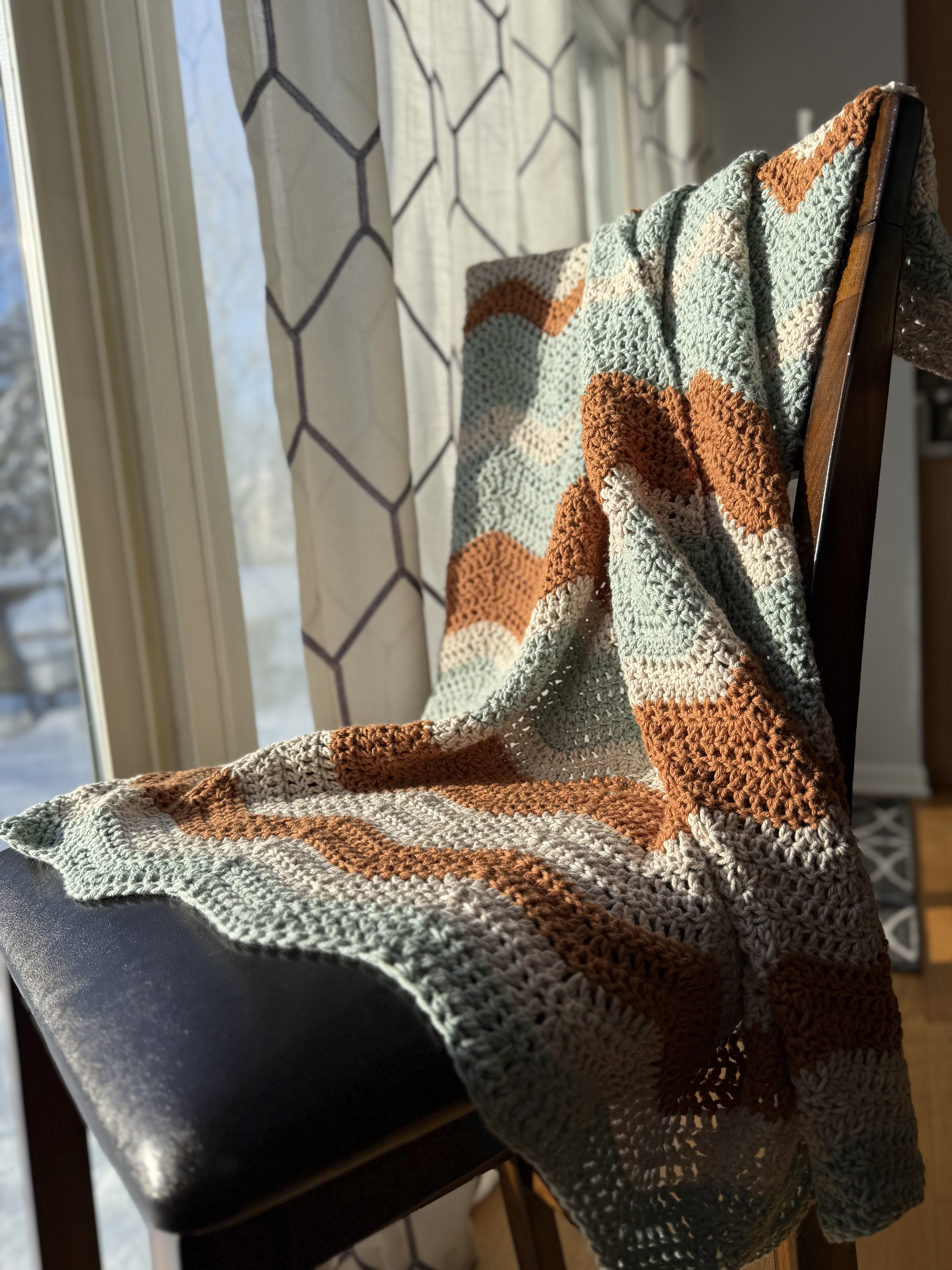 Scandinavian Forest Baby Blanket Crochet Pattern